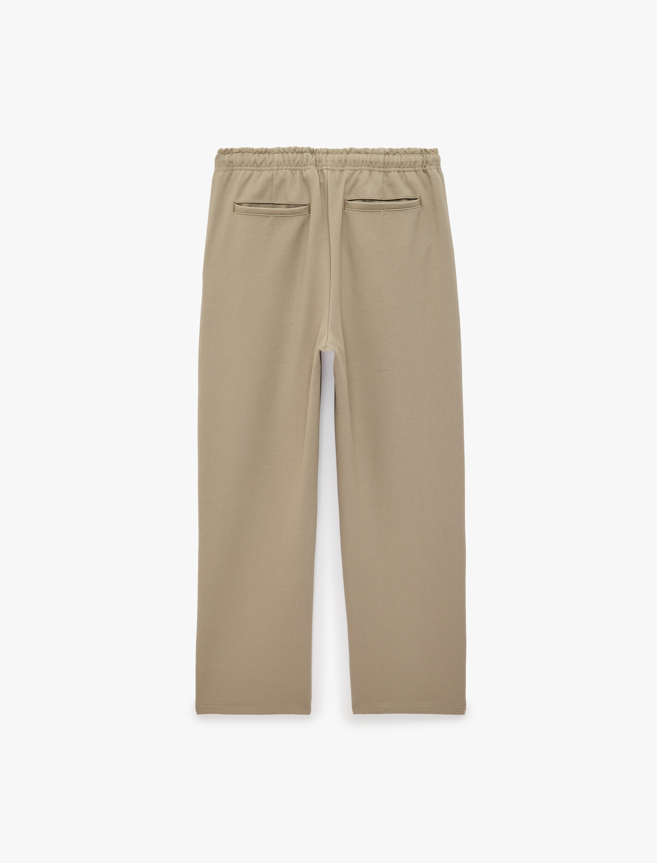   Cepli Beli Bağcıklı Kumaş Pantolon