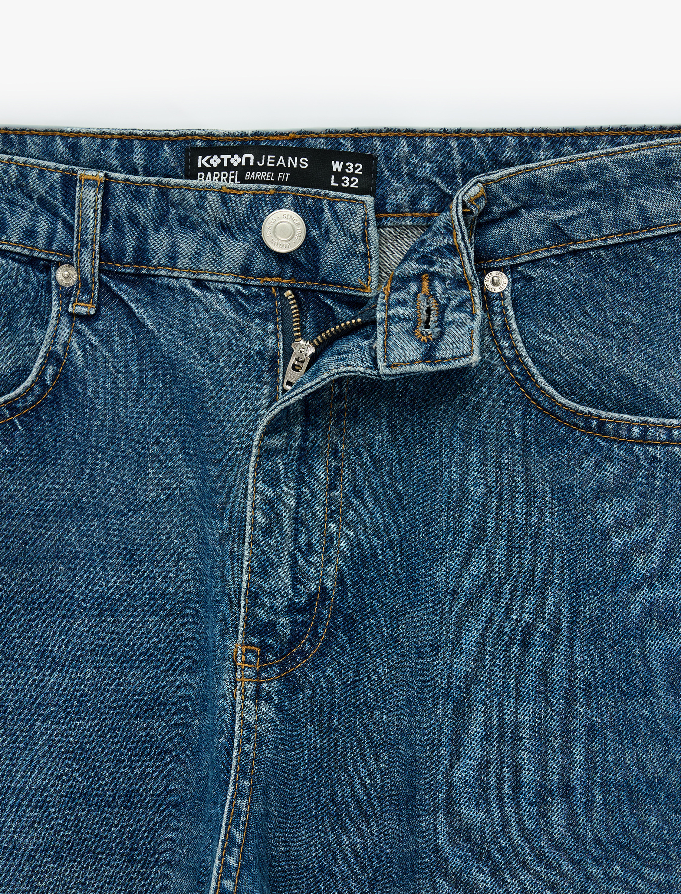   Rahat Kalıp Normal Bel Beş Cepli Pamuklu Barrel Denim Pantolon - Barrel Jeans
