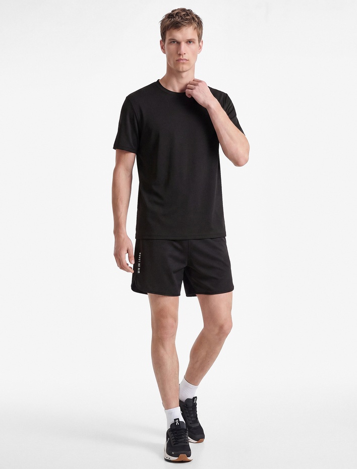  Regular Fit Modal Karışımlı Bisiklet Yaka Kısa Kollu Basic Spor Tişört