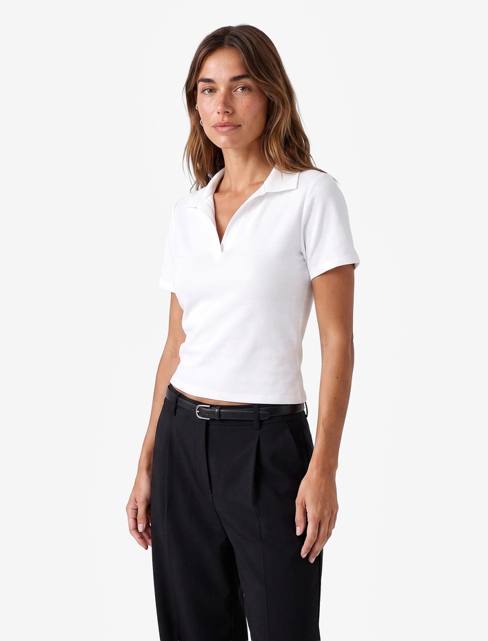  Regular Fit Kısa Kollu Polo Yaka Tişört