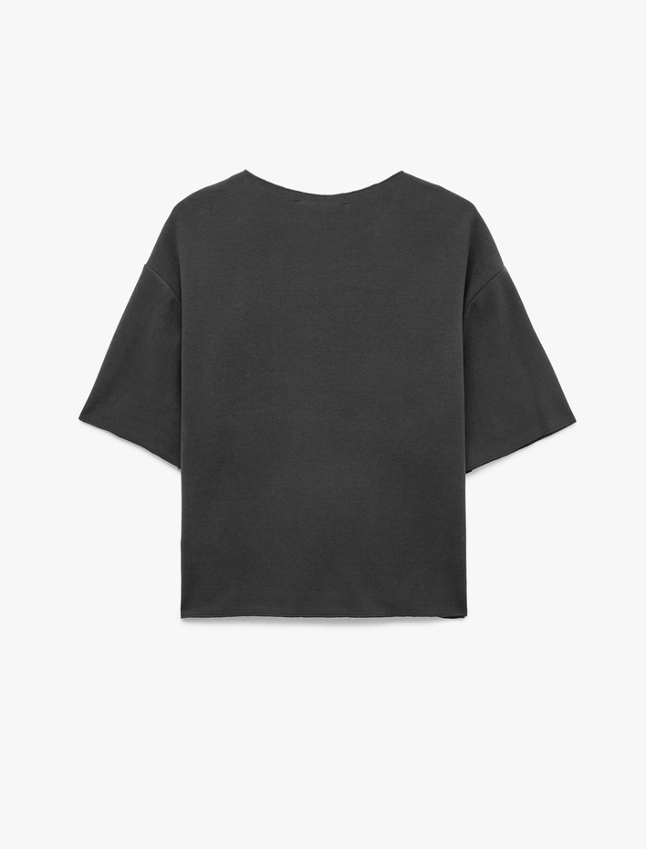  Regular Fit Bisiklet Yaka Basic Kısa Kollu Tişört