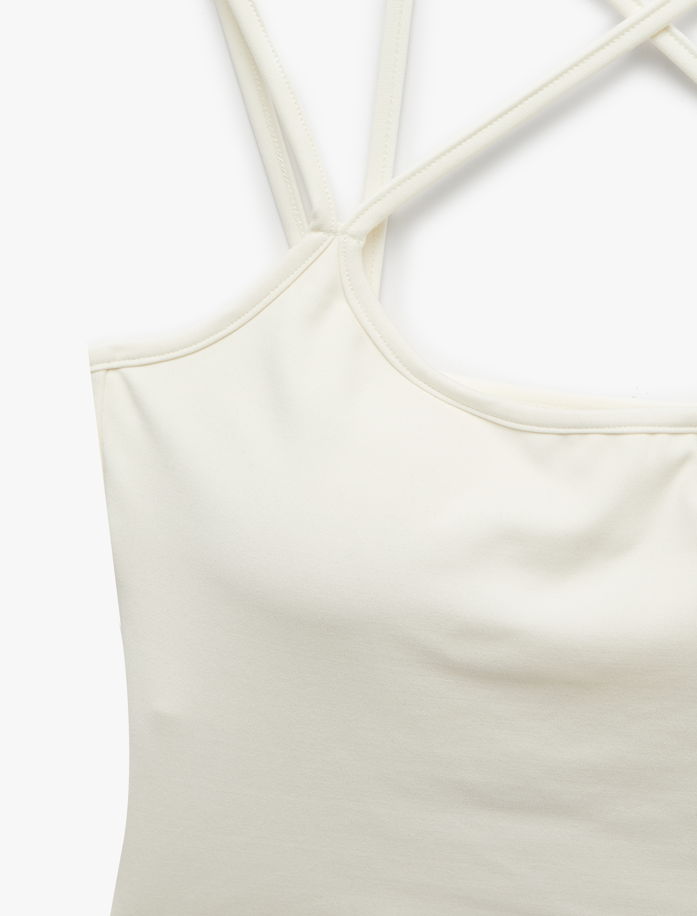   Sırt Detaylı Slim Fit İp Askılı Kolsuz Crop Spor Atlet