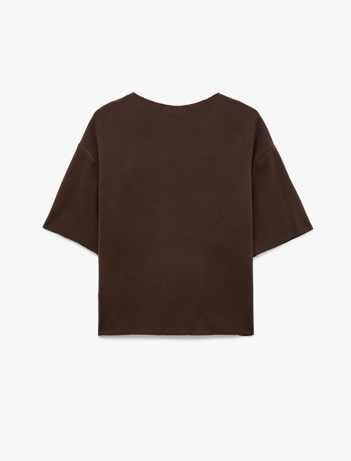  Regular Fit Bisiklet Yaka Basic Kısa Kollu Tişört