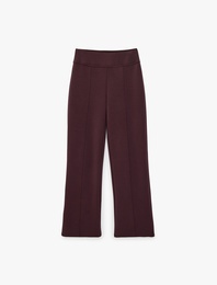Modal Karışımlı Nervürlü Slim Fit Pantolon