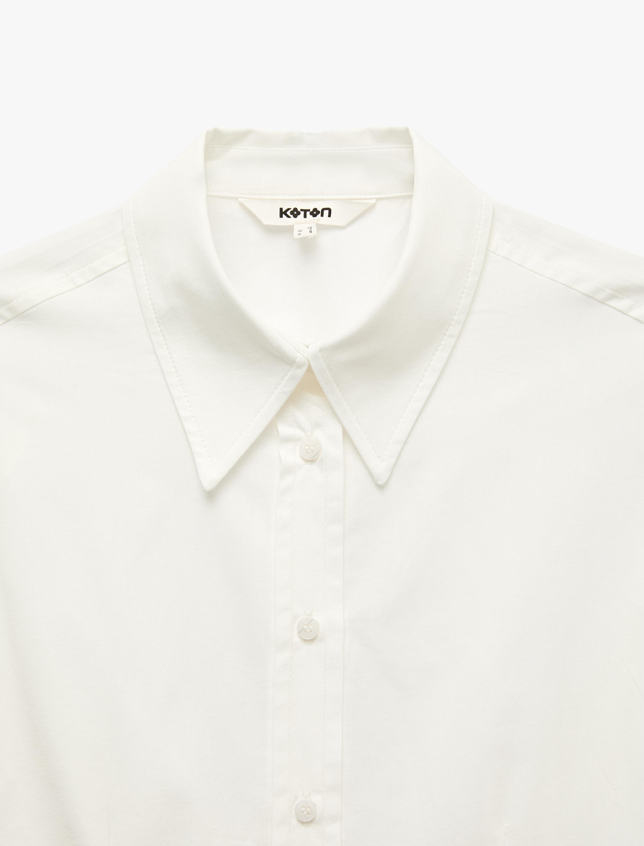   Klasik Yaka Poplin Slim Fit Pamuklu Uzun Kollu Gömlek