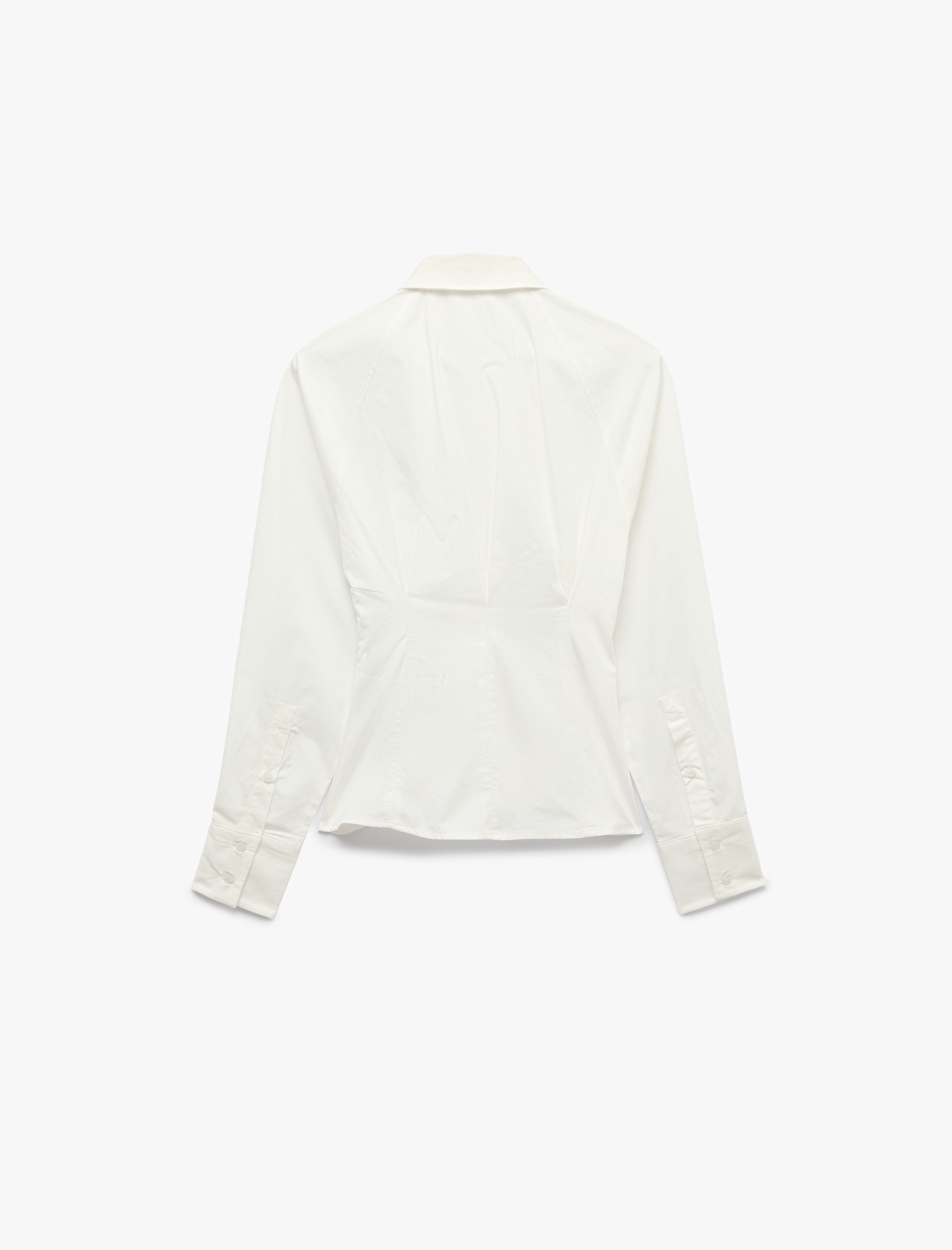   Klasik Yaka Poplin Slim Fit Pamuklu Uzun Kollu Gömlek