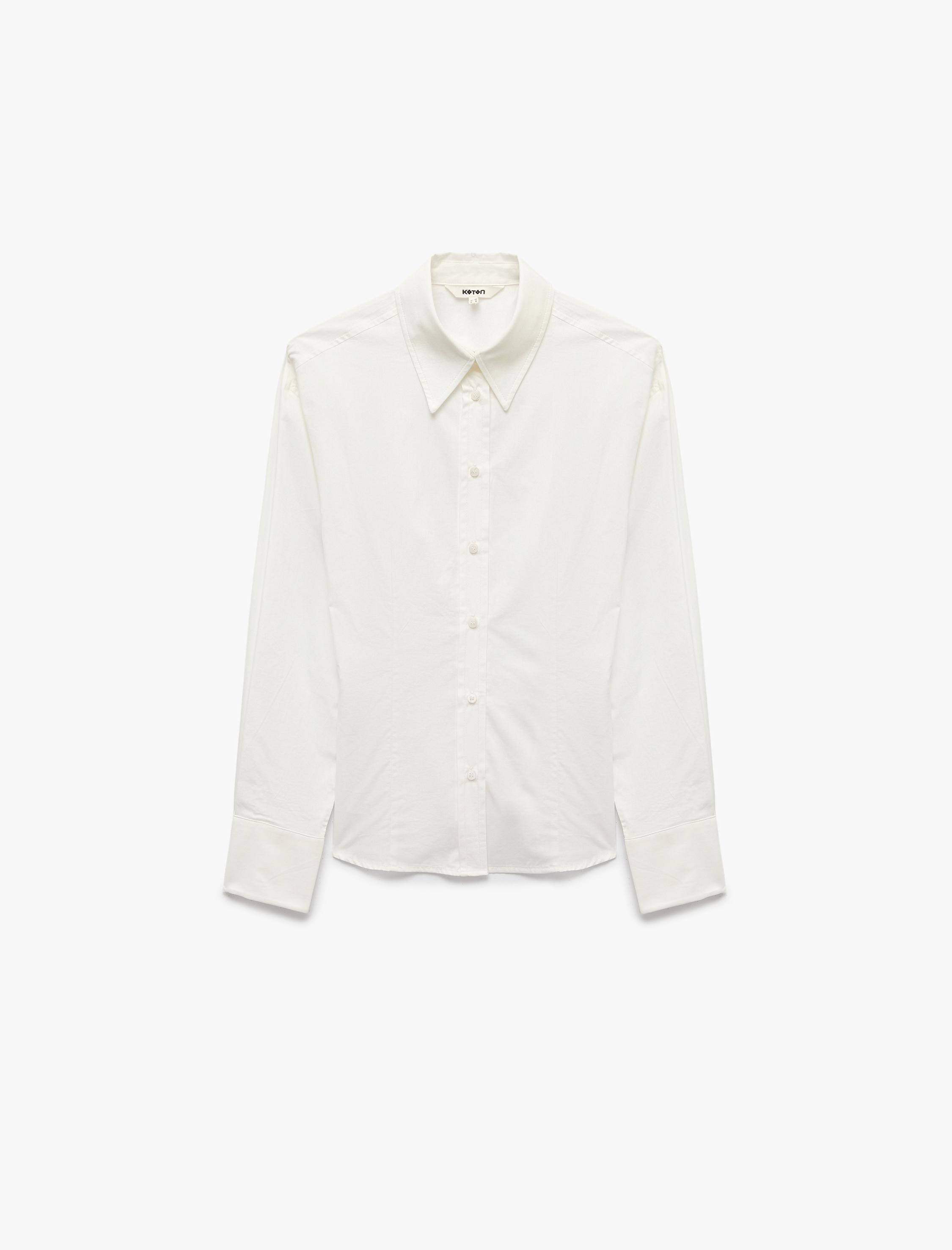   Klasik Yaka Poplin Slim Fit Pamuklu Uzun Kollu Gömlek