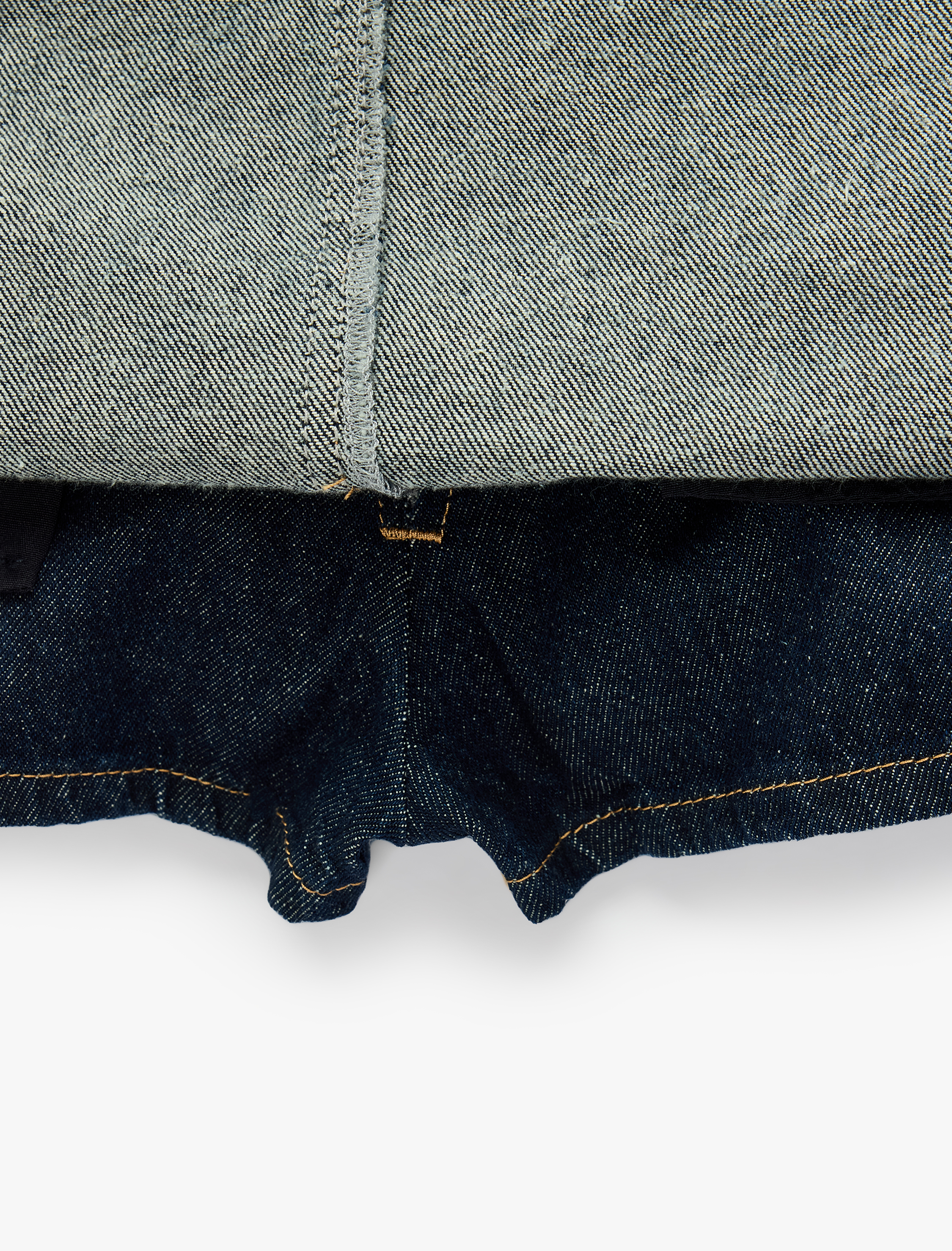   Normal Bel Cepli Pamuklu Mini Denim Şort Etek
