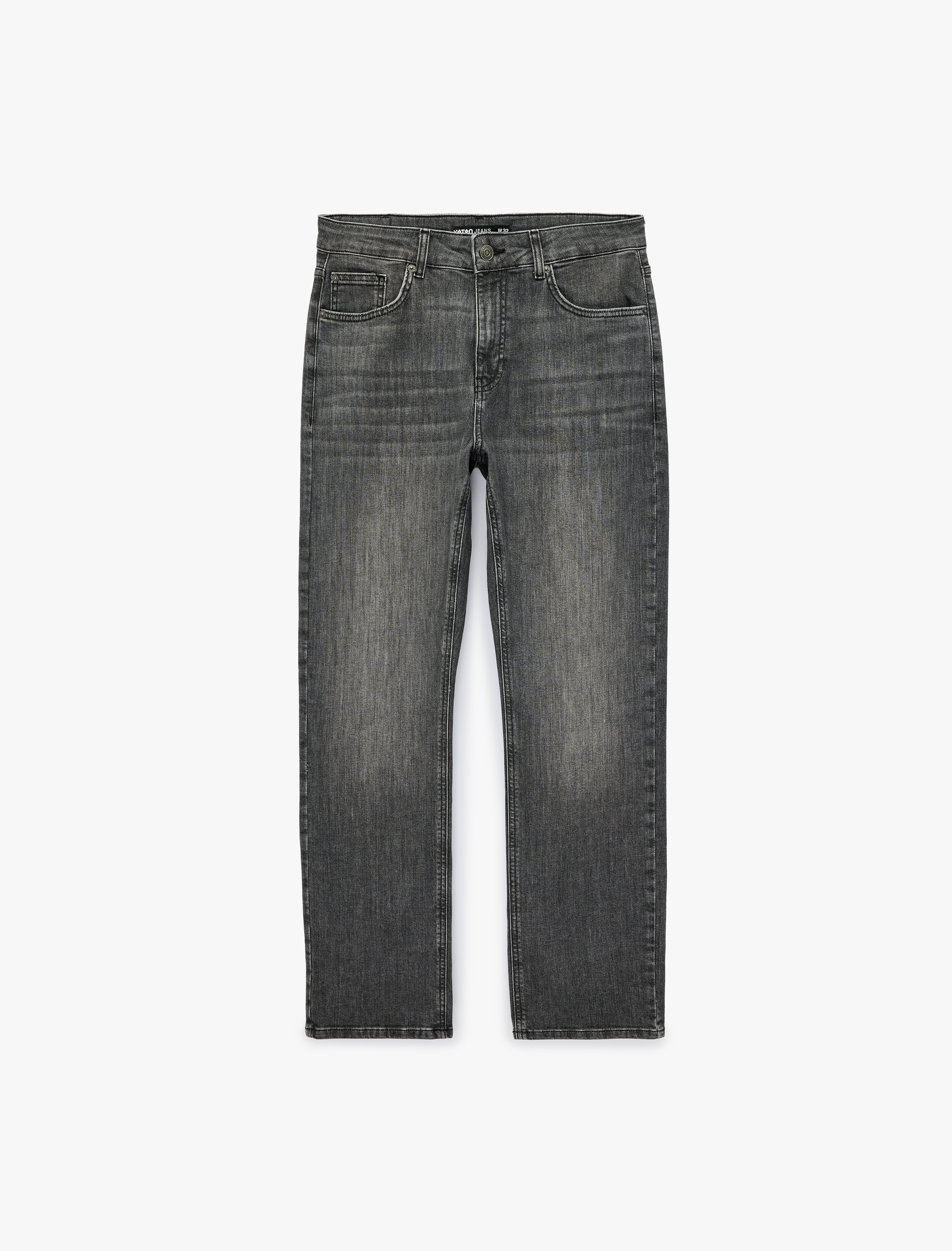   Pamuklu Normal Bel Cepli Straight Fit Jean Pantolon - Mark Jean
