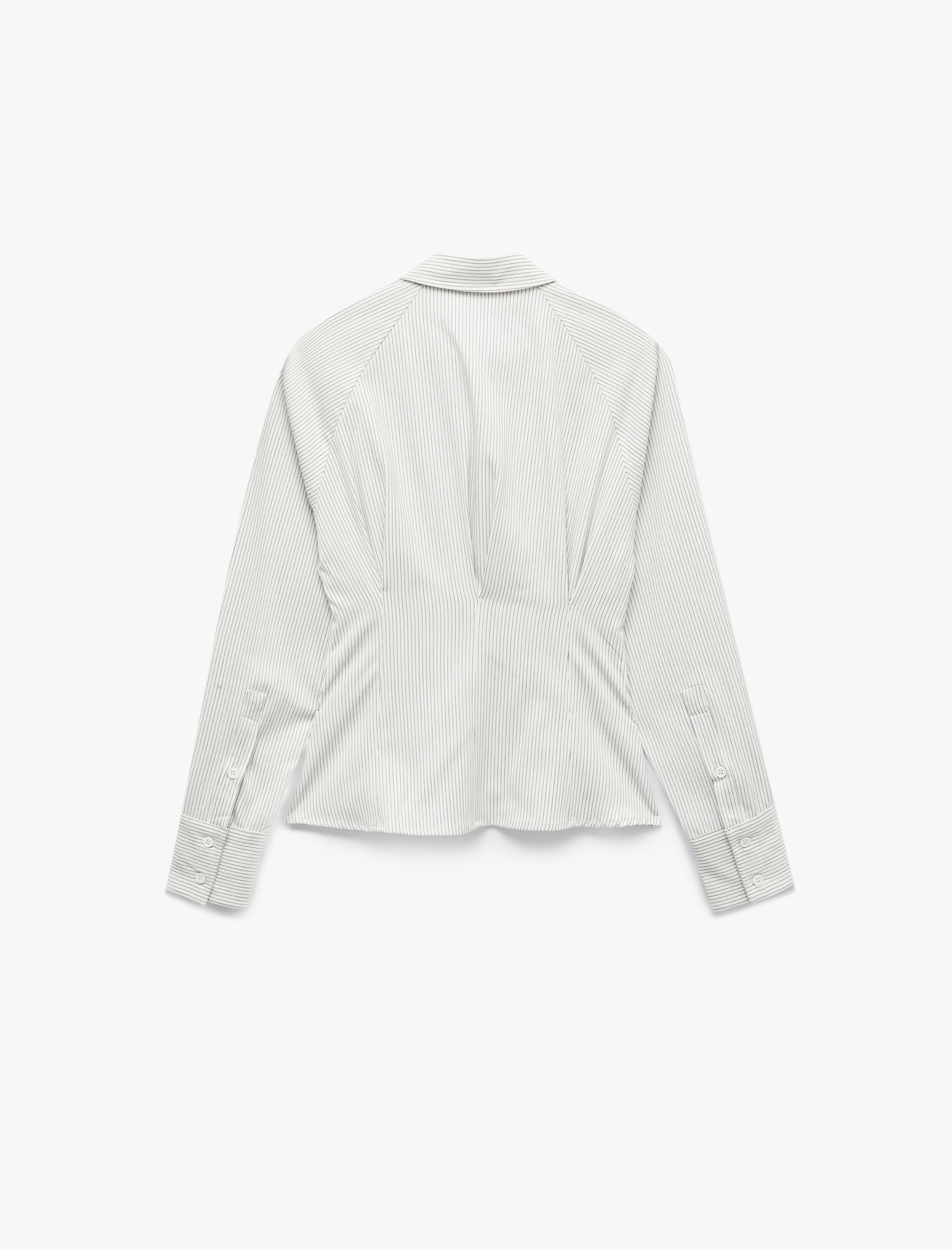   Klasik Yaka Slim Fit Çizgili Uzun Kollu Gömlek