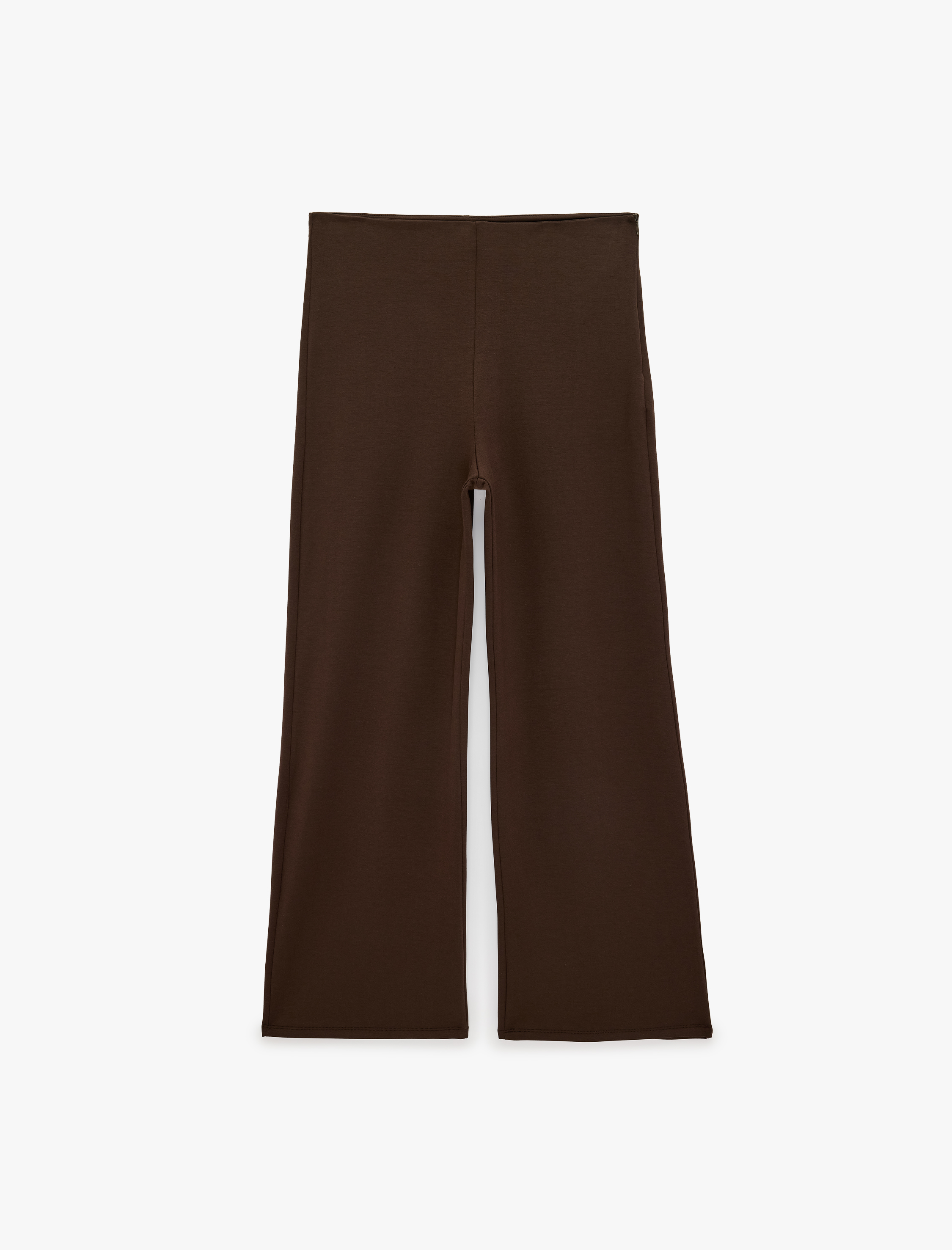   Viskon Regular Fit Normal Bel Geniş Paça Pantolon