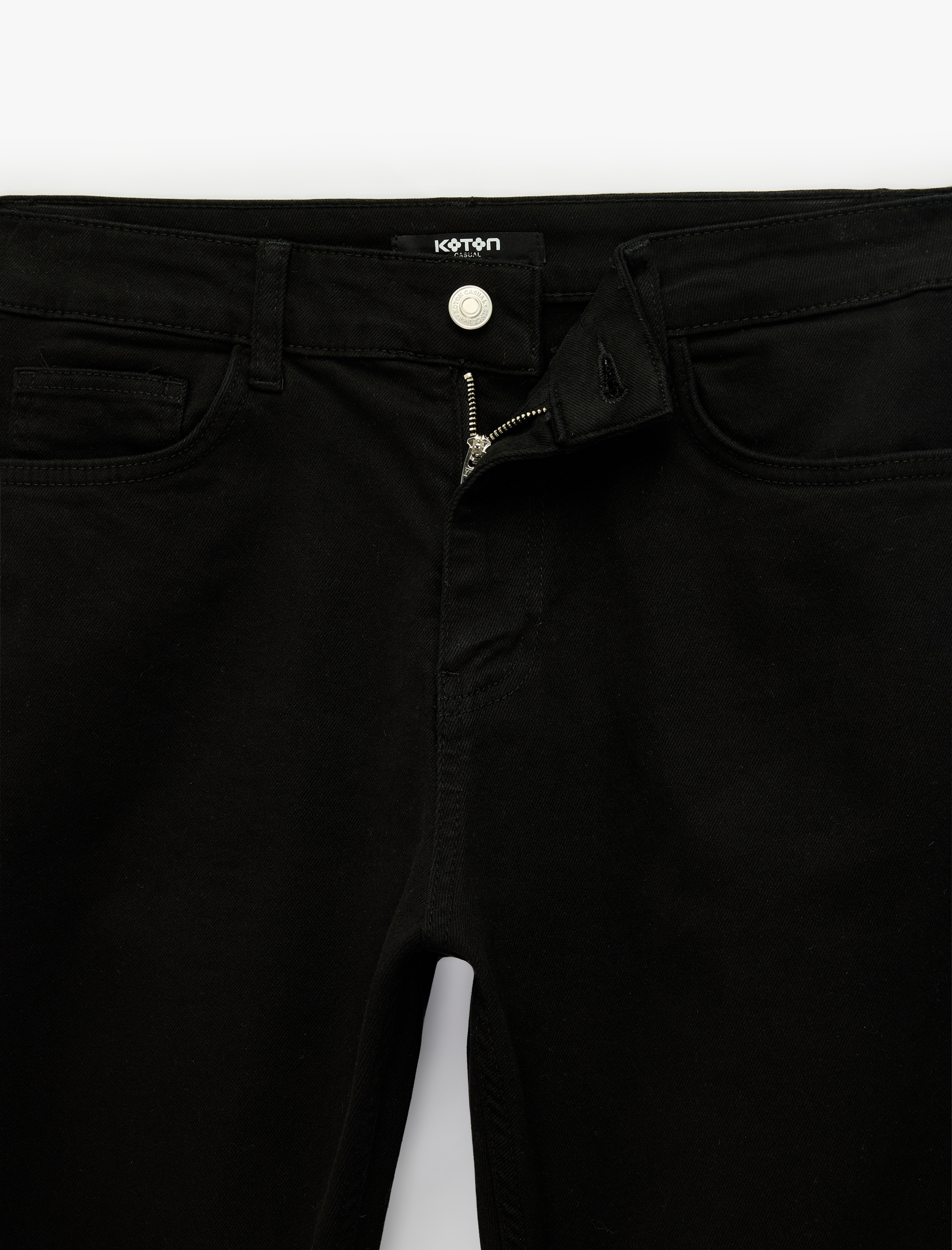   Pamuklu Cepli Düğmeli Slim Fit Pantolon