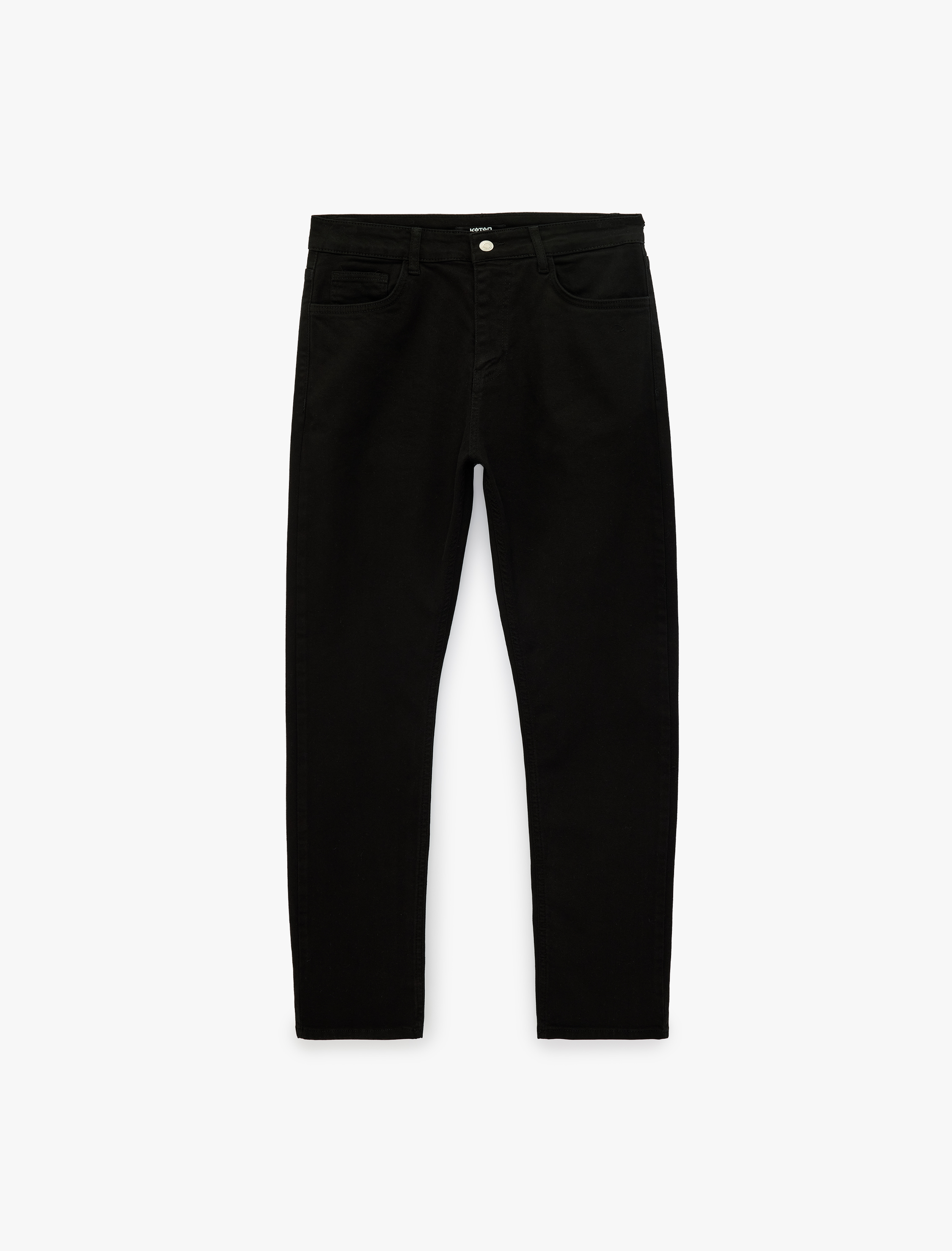   Pamuklu Cepli Düğmeli Slim Fit Pantolon