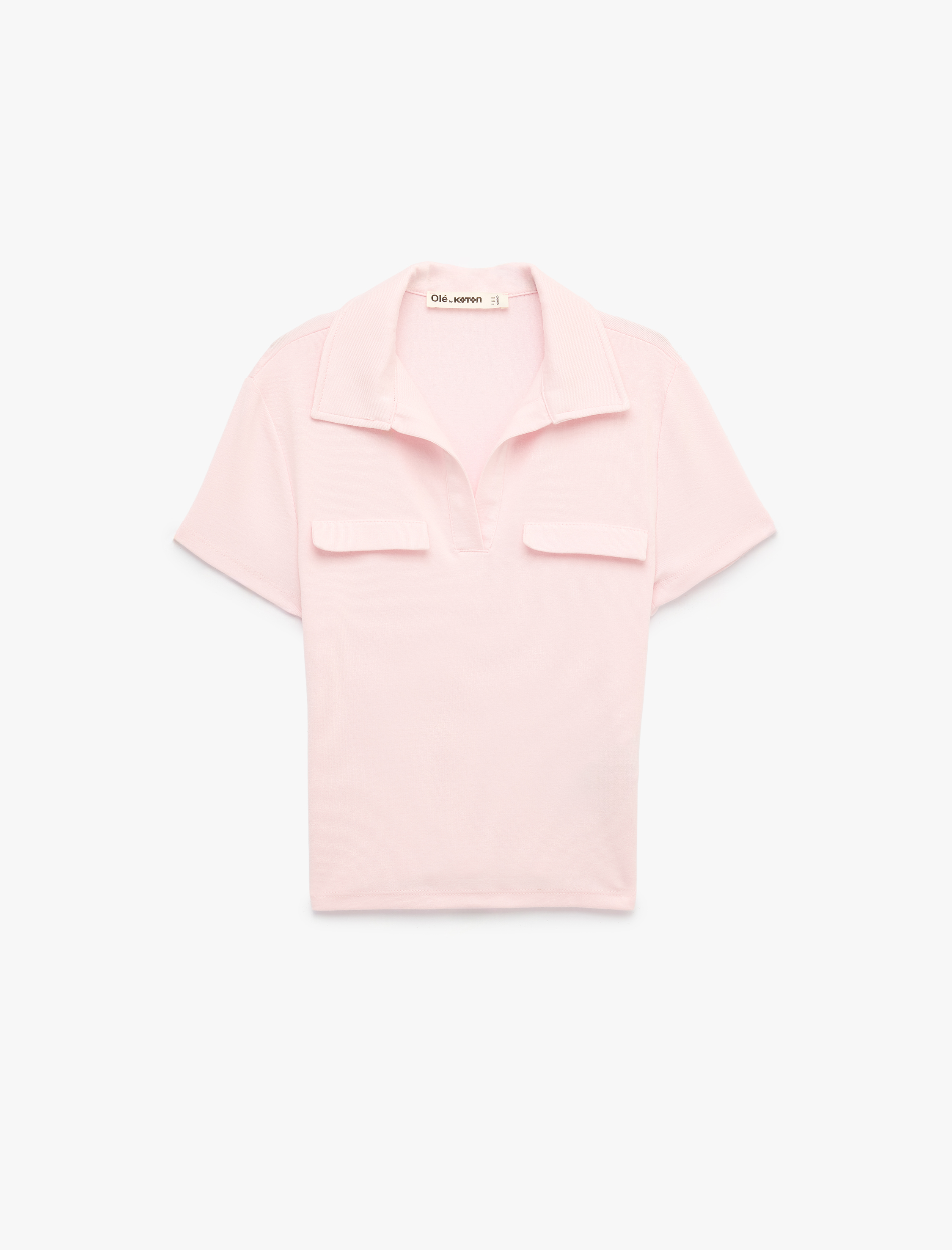   Modal Karışımlı Regular Fit Cep Detaylı Kısa Kollu Polo Yaka Tişört