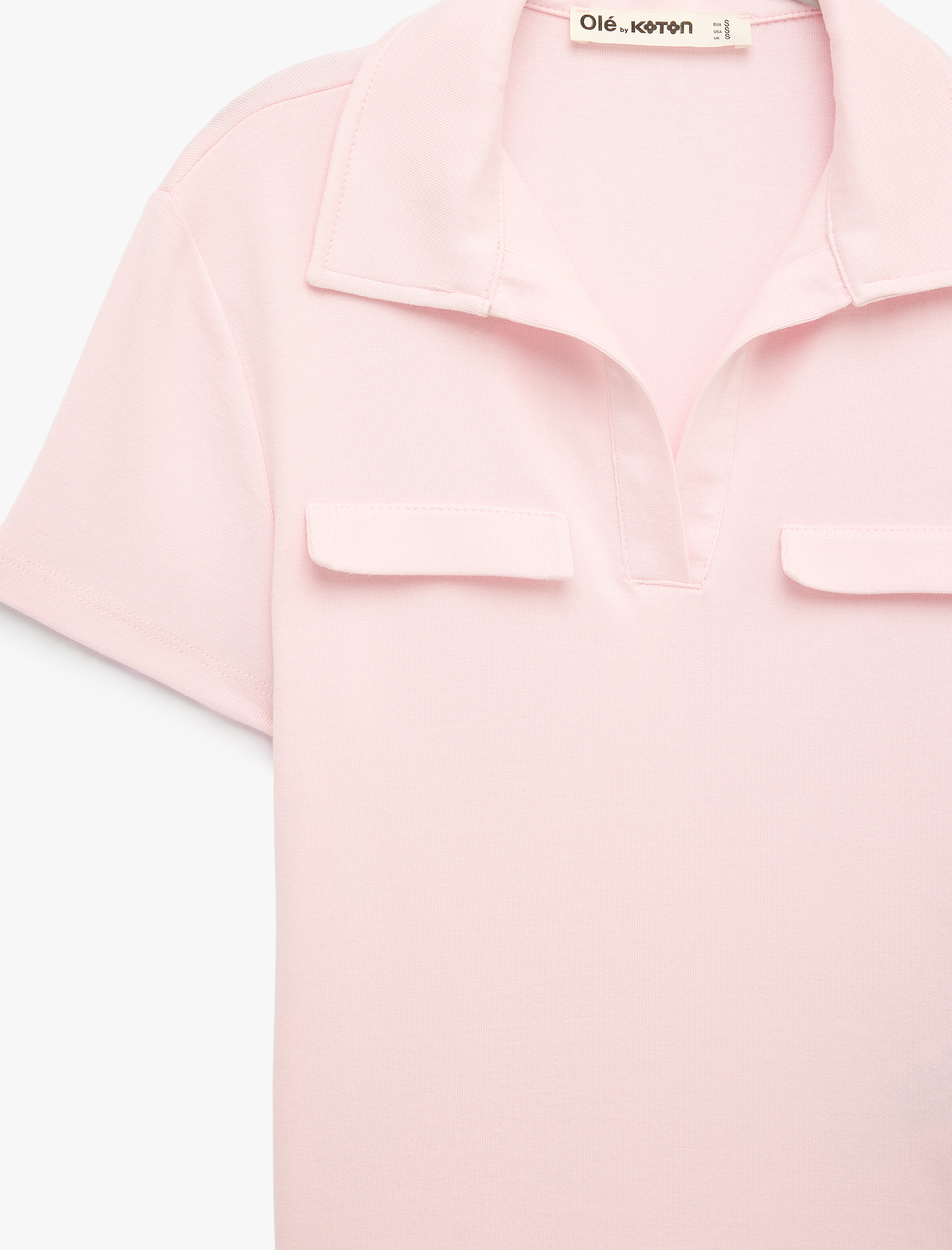   Modal Karışımlı Regular Fit Cep Detaylı Kısa Kollu Polo Yaka Tişört