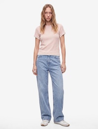 Regular Fit Bisiklet Yaka Modal Karışımlı Kısa Kollu Tişört