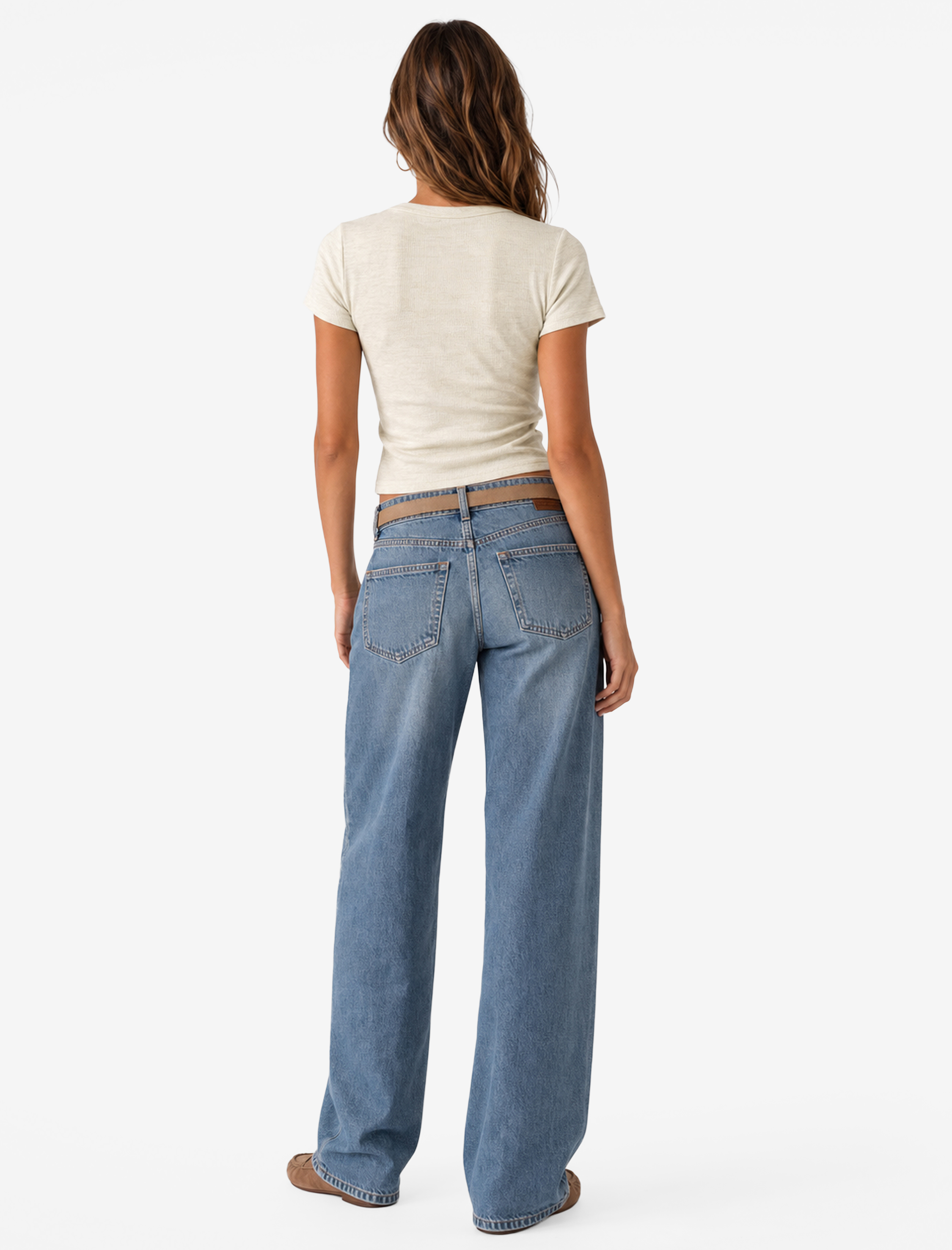   Slim Fit Kısa Kollu Bisiklet Yaka Pamuklu Fitilli Basic Tişört