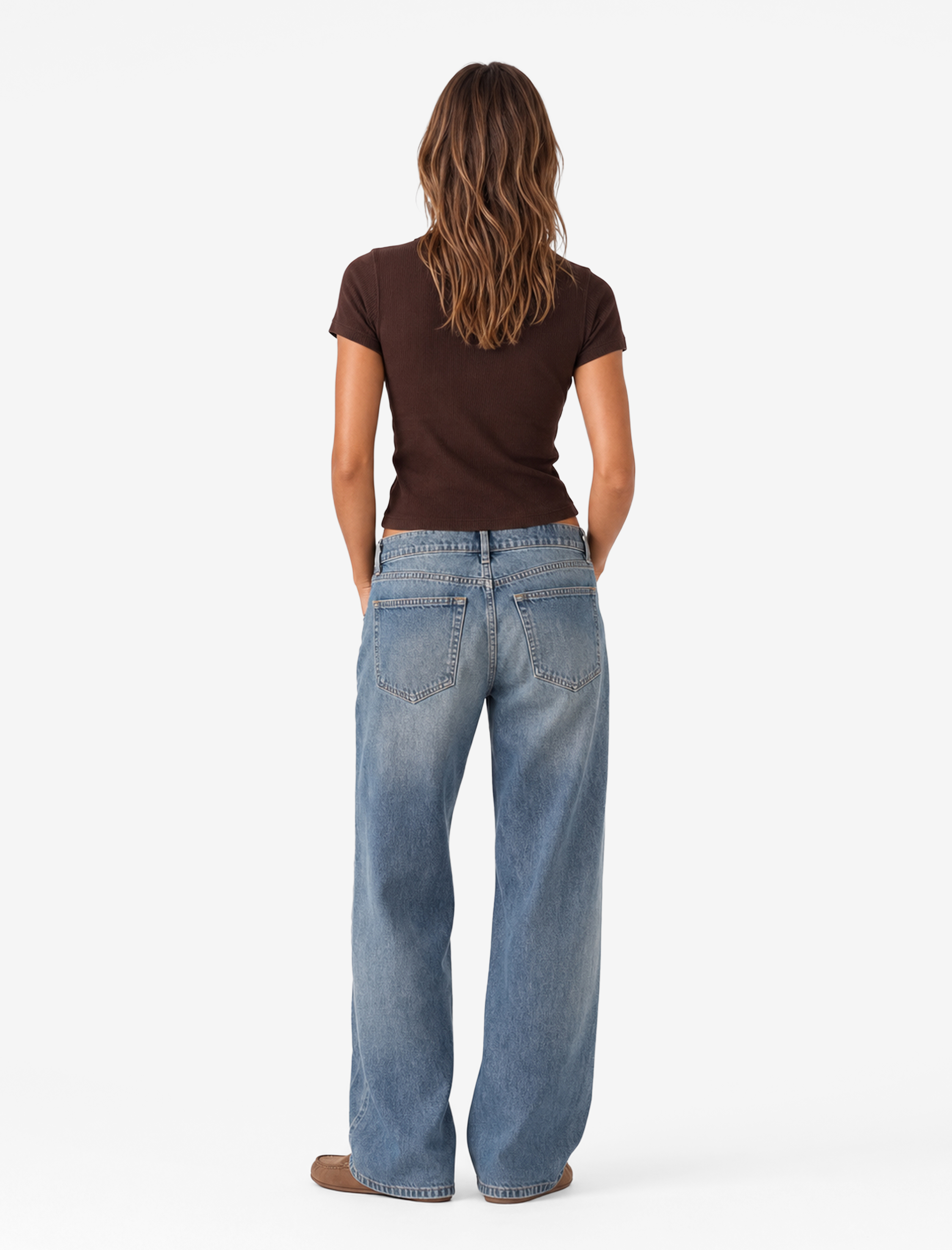   Slim Fit Kısa Kollu Bisiklet Yaka Pamuklu Fitilli Basic Tişört