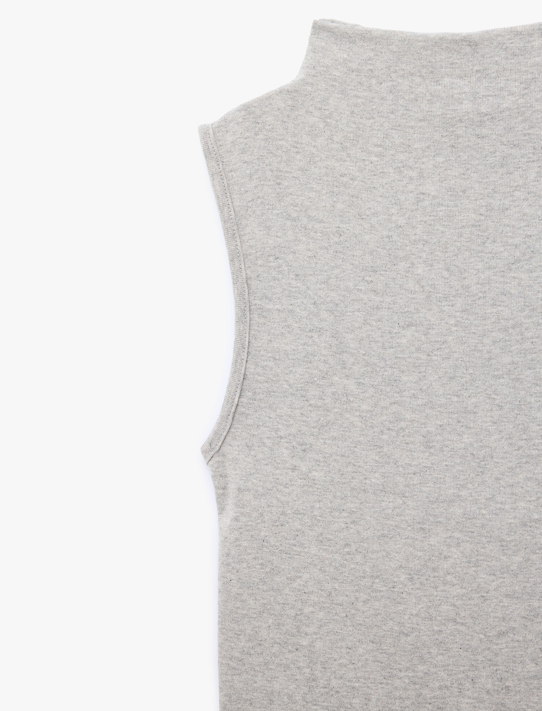   Modal Karışımlı Slim Fit Dik Yaka Kolsuz Atlet