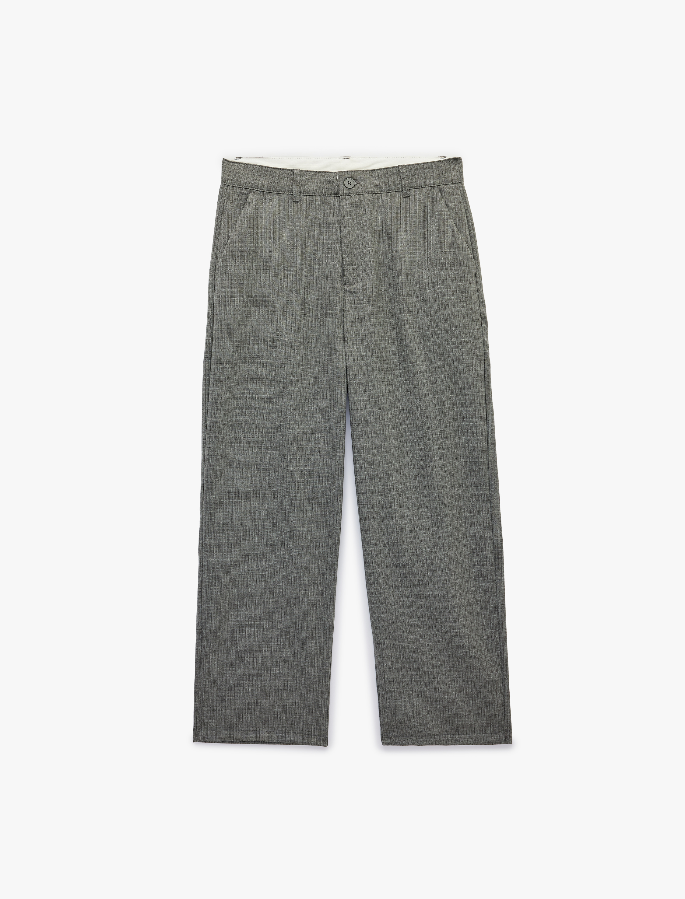   Regular Fit Viskon Karışımlı Cepli Kumaş Pantolon