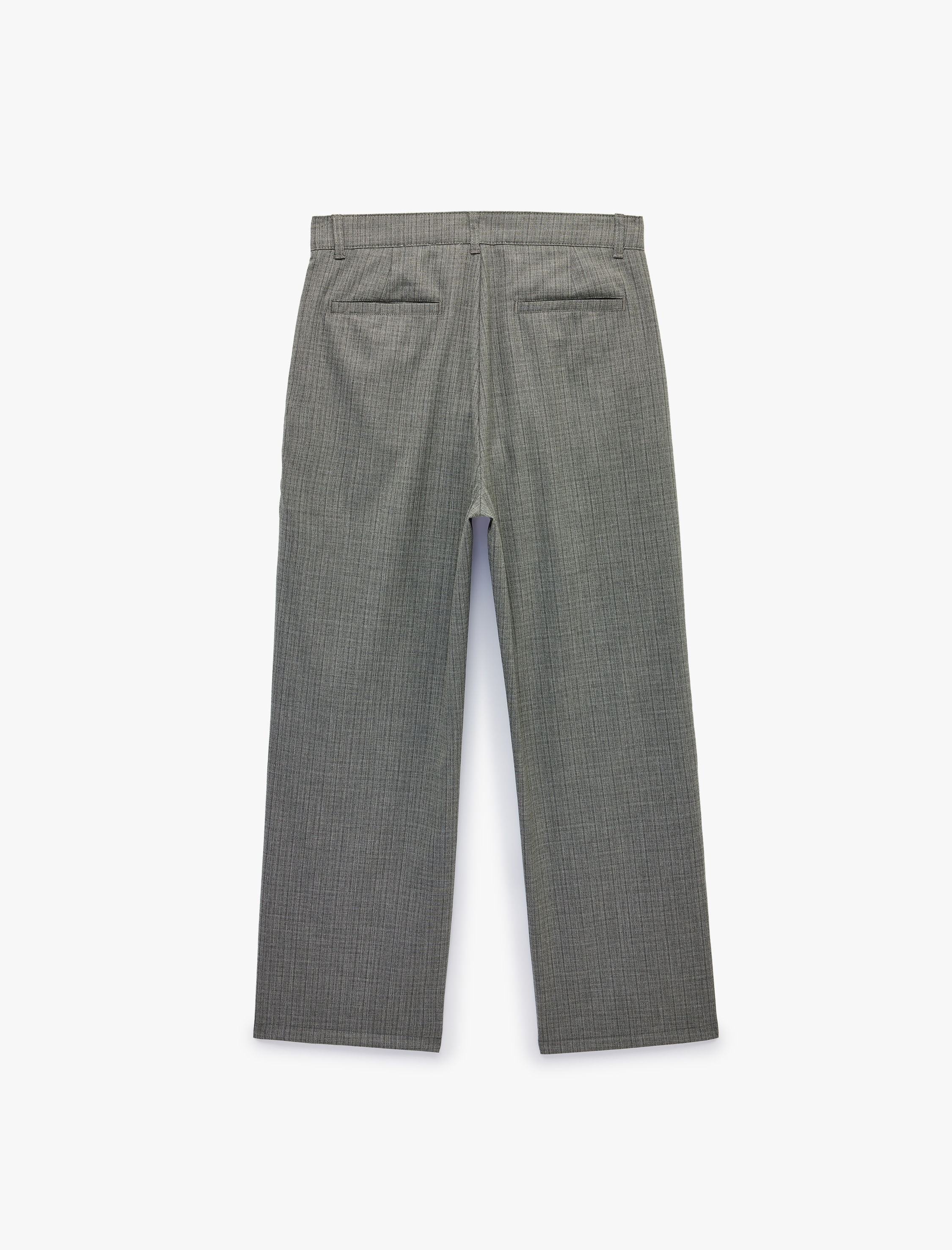   Regular Fit Viskon Karışımlı Cepli Kumaş Pantolon