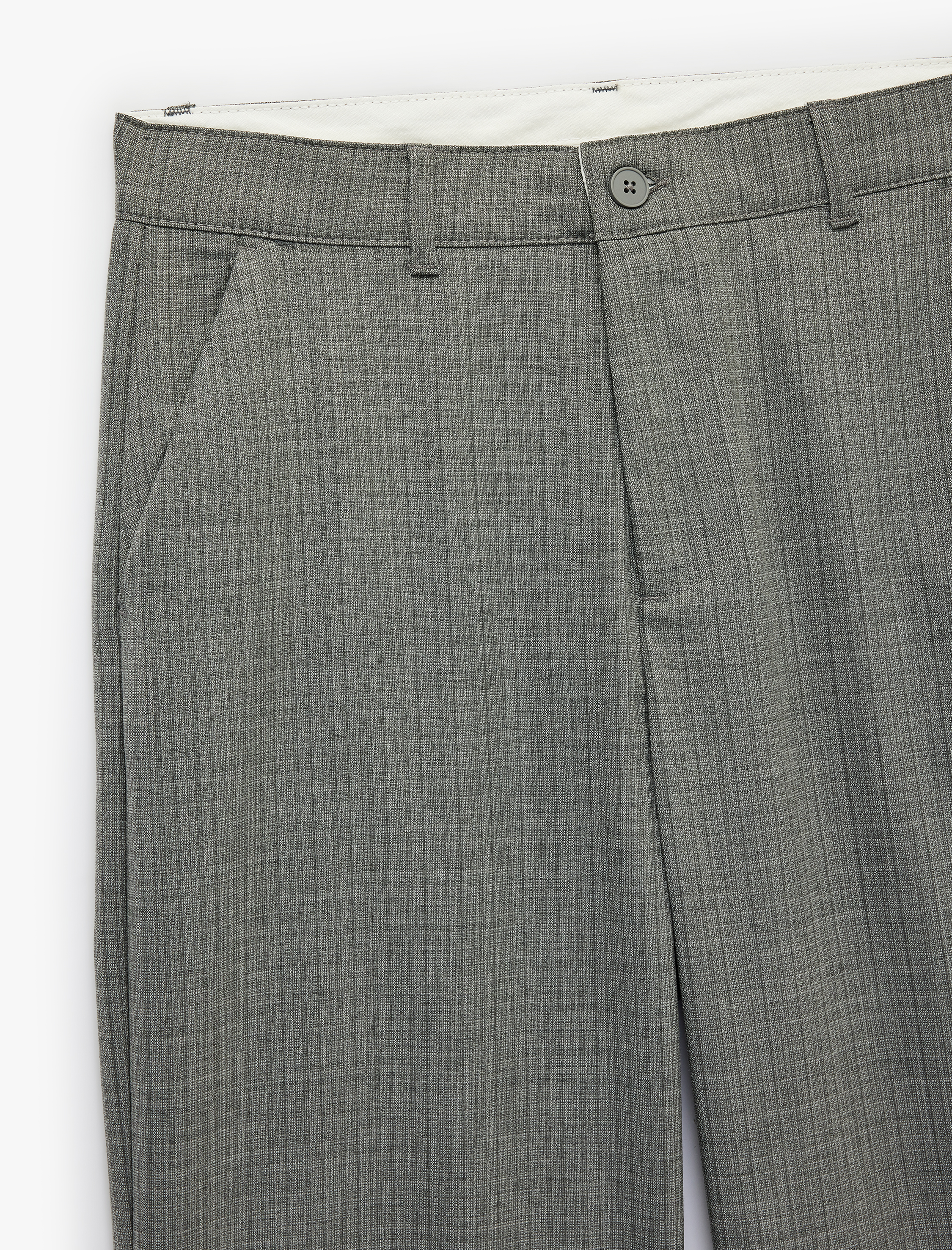   Regular Fit Viskon Karışımlı Cepli Kumaş Pantolon