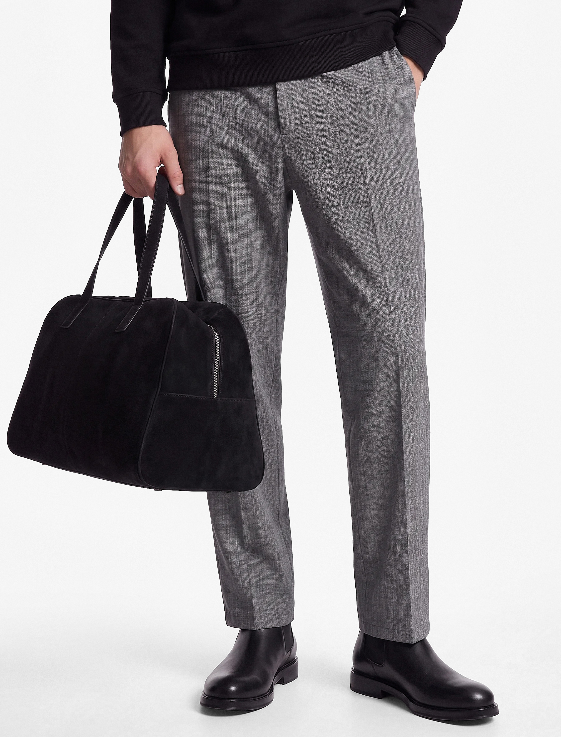  Regular Fit Viskon Karışımlı Cepli Kumaş Pantolon