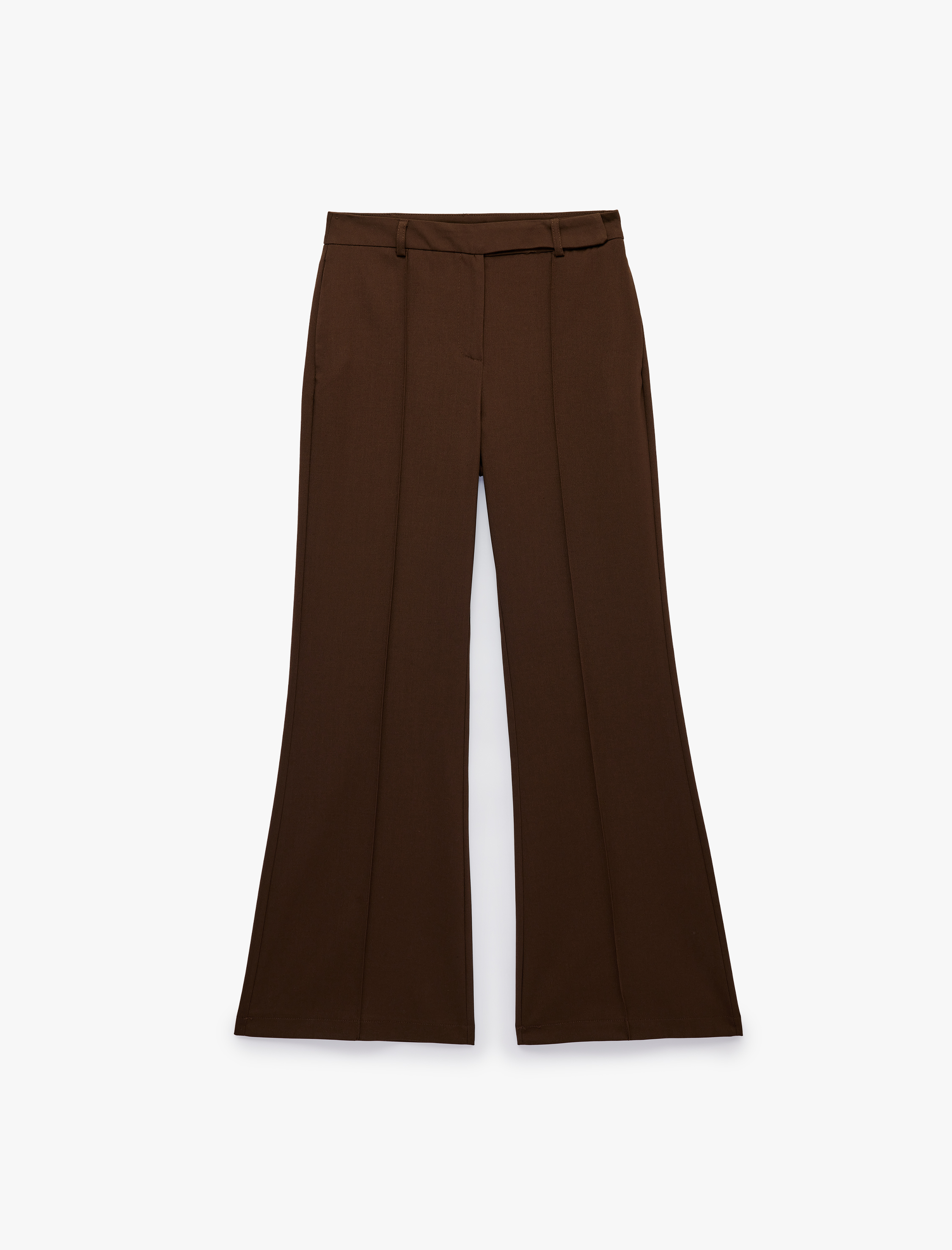   Slim Fit Cepli Nervürlü İspanyol Paça Kumaş Pantolon