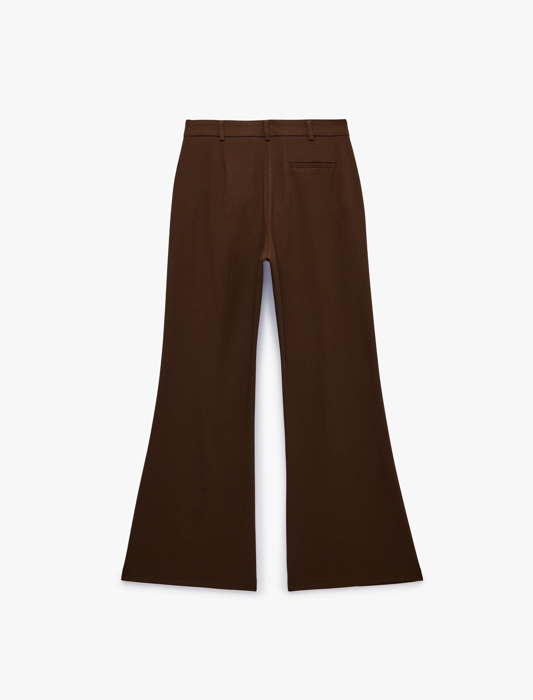   Slim Fit Cepli Nervürlü İspanyol Paça Kumaş Pantolon