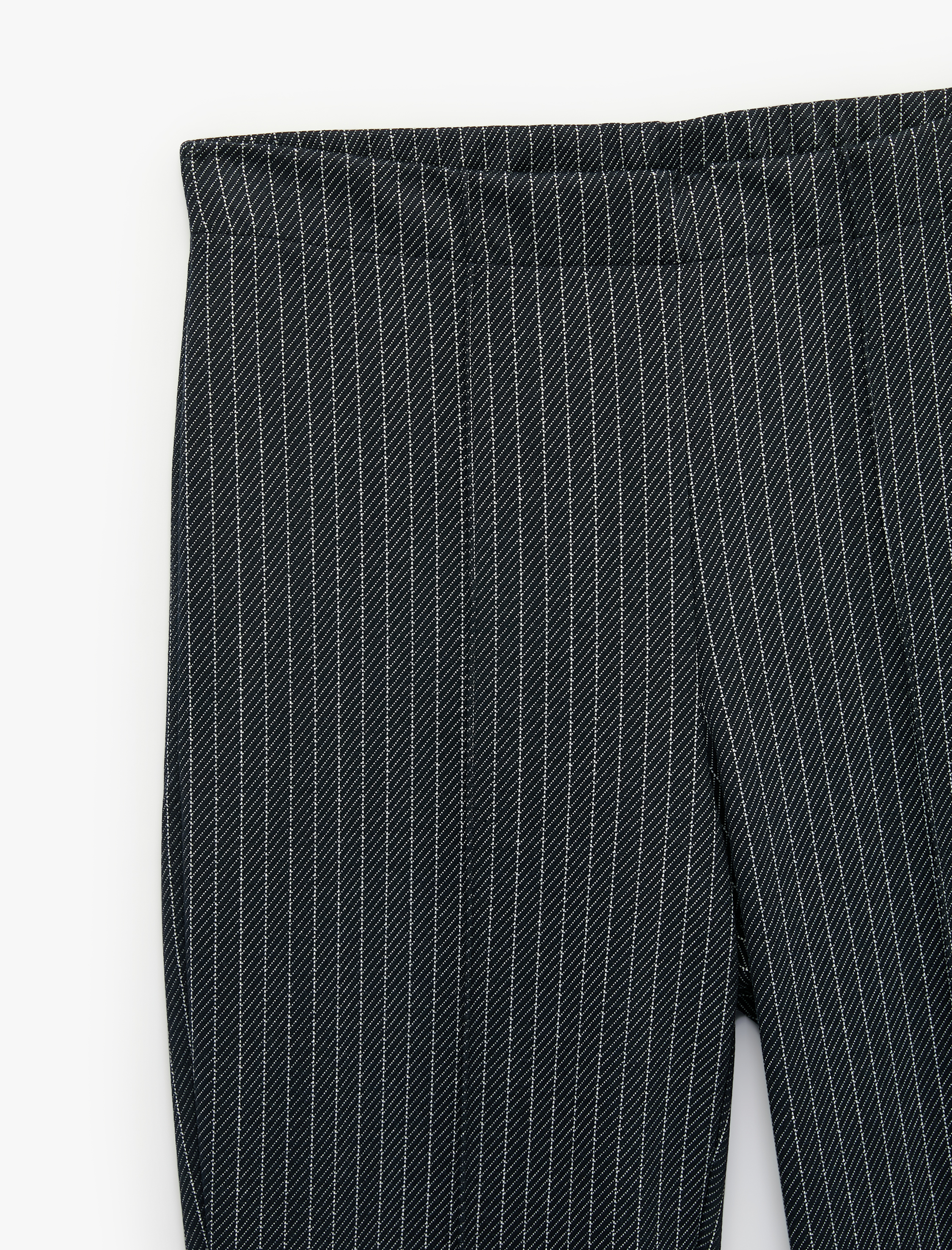   Slim Fit Çizgili İspanyol Paça Pantolon