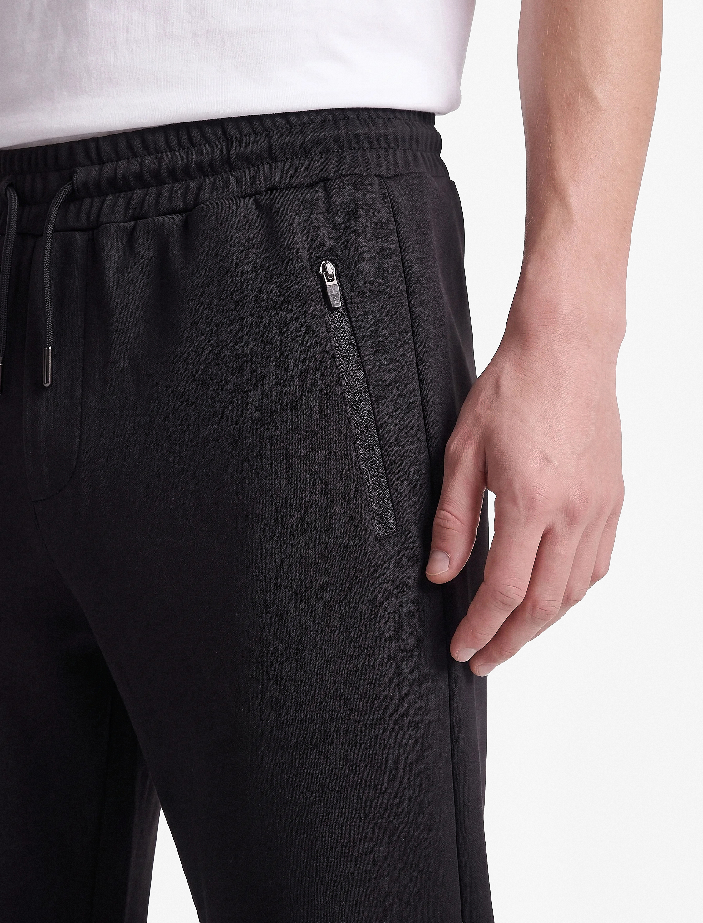  Scuba Kumaş Beli Bağcıklı Fermuarlı Cepli Spor Jogger Eşofman Altı