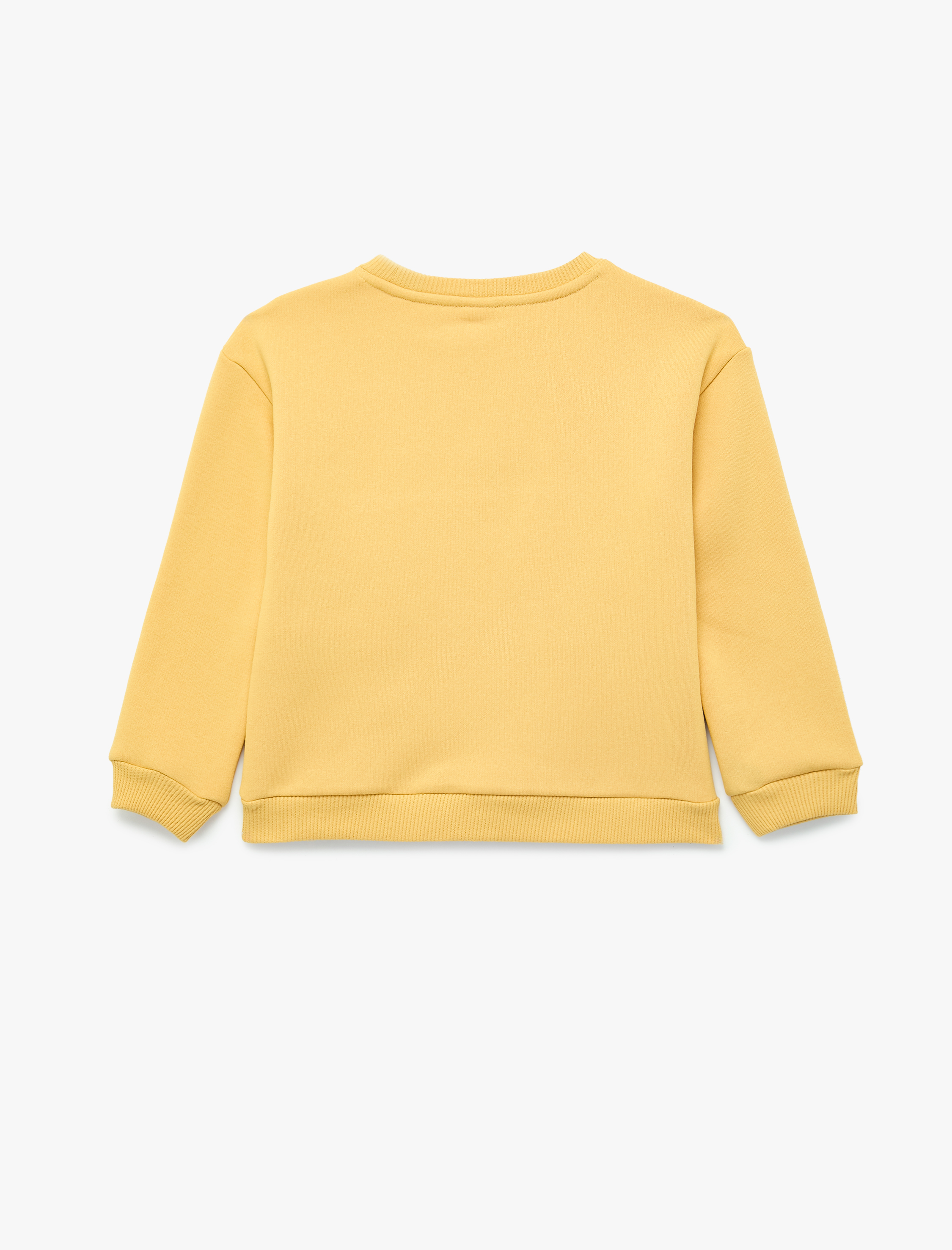  Erkek Bebek Kedi Baskılı Kanguru Cepli Uzun Kollu Şardonlu Sweatshirt