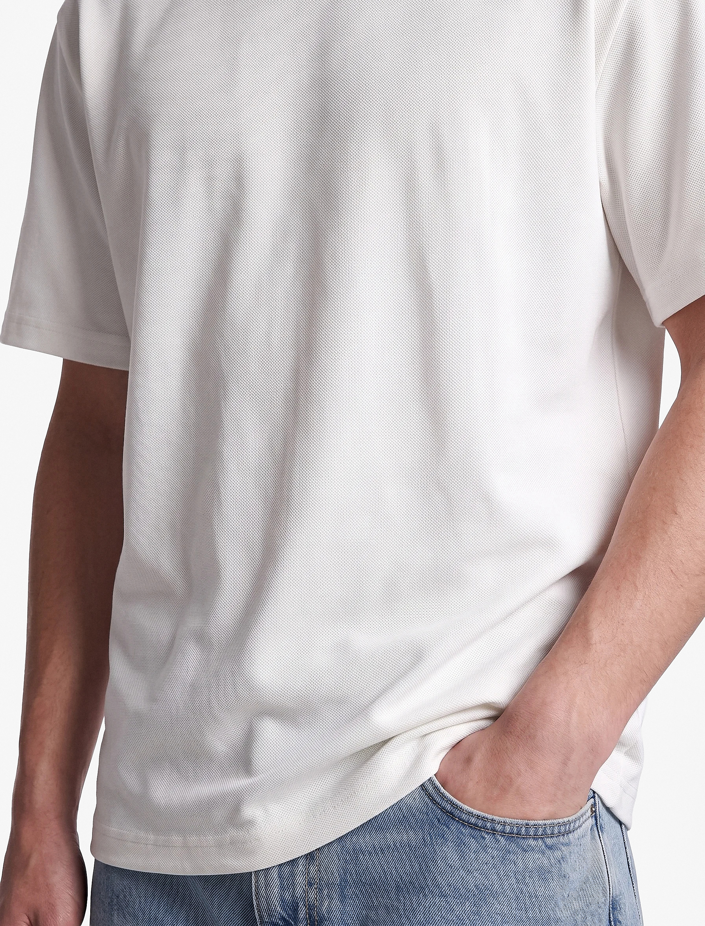   Kısa Kollu Bisiklet Yaka Basic Oversize Tişört