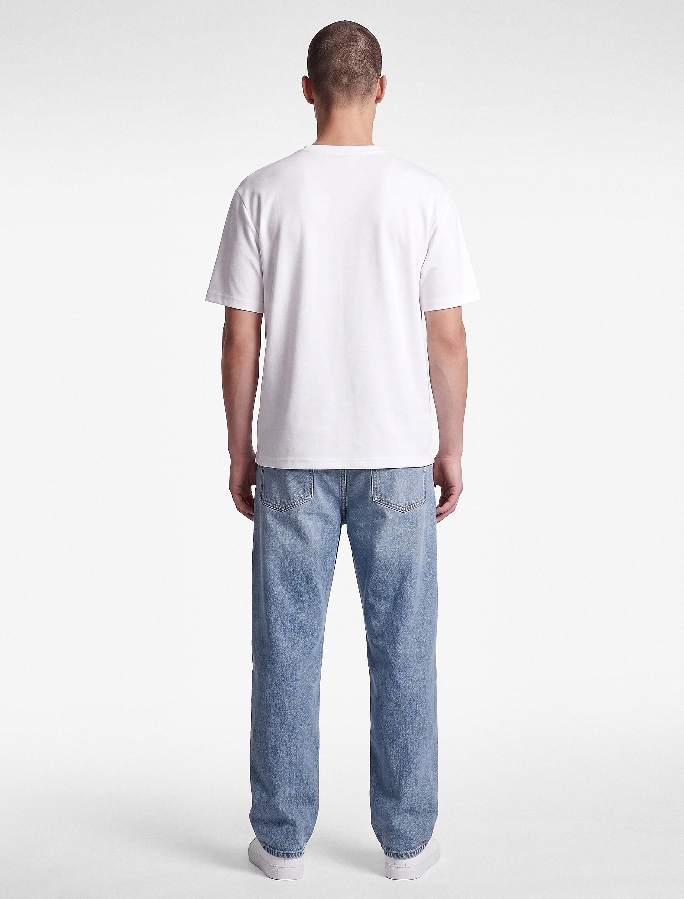   Kısa Kollu Bisiklet Yaka Basic Oversize Tişört