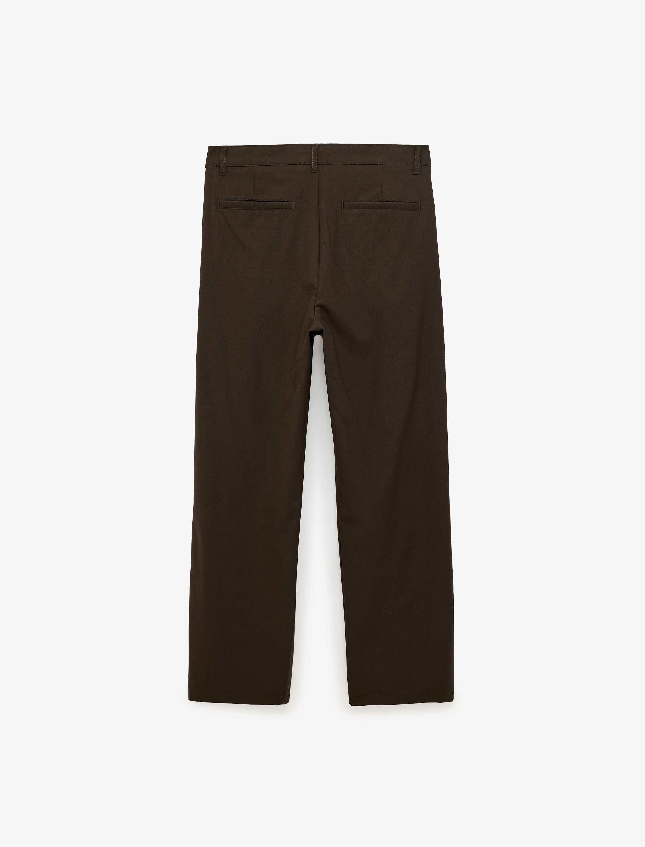   Regular Fit Viskon Karışımlı Cepli Pileli Kumaş Pantolon