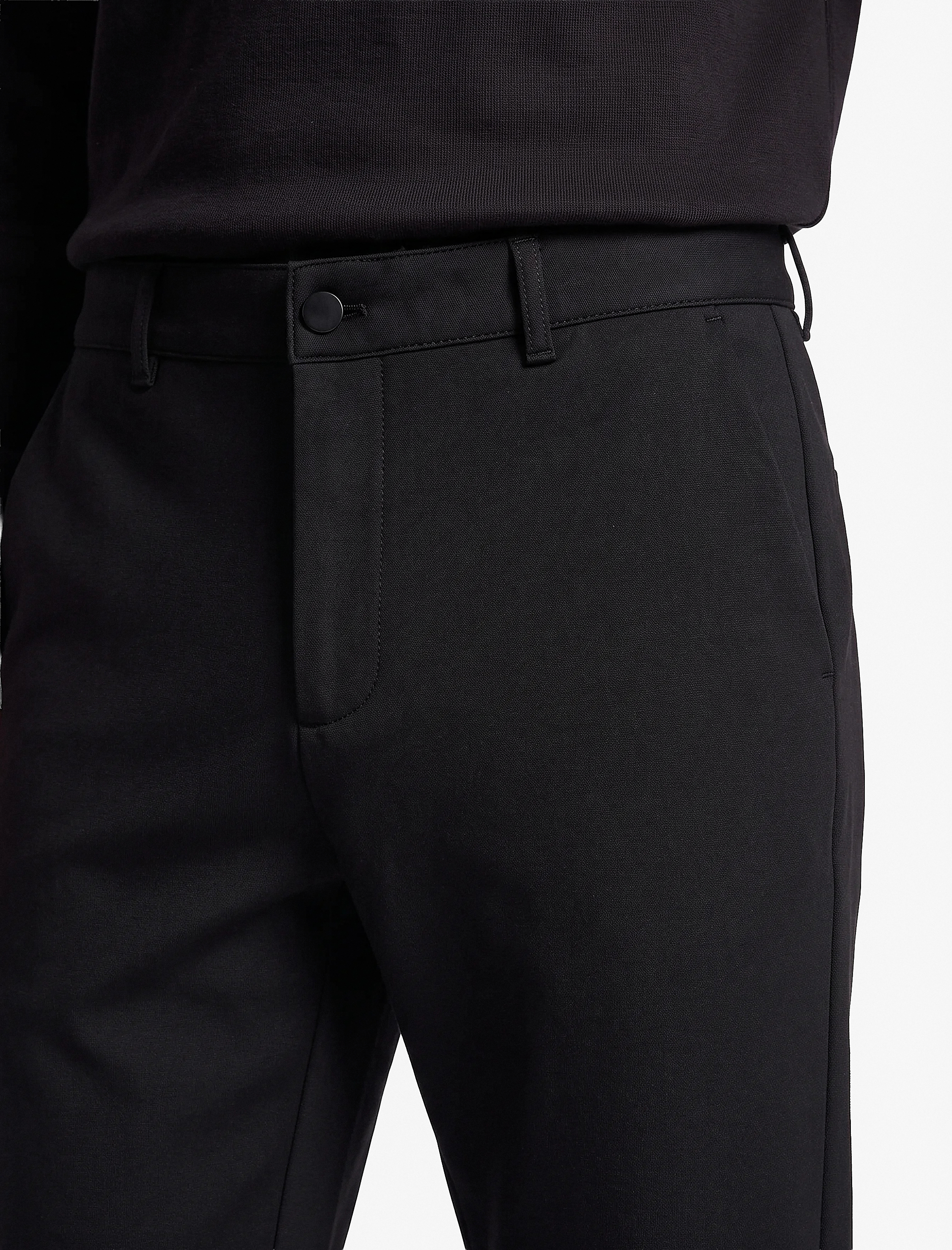   Slim Fit Cepli Düğmeli Viskon Karışımlı Kumaş Pantolon