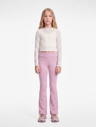 Beli Lastikli Slim Fit İspanyol Paça Tayt