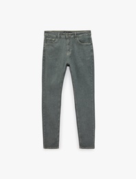 Pamuklu Normal Bel Cepli Skinny  Fit Jean Pantolon - Michael Jean
