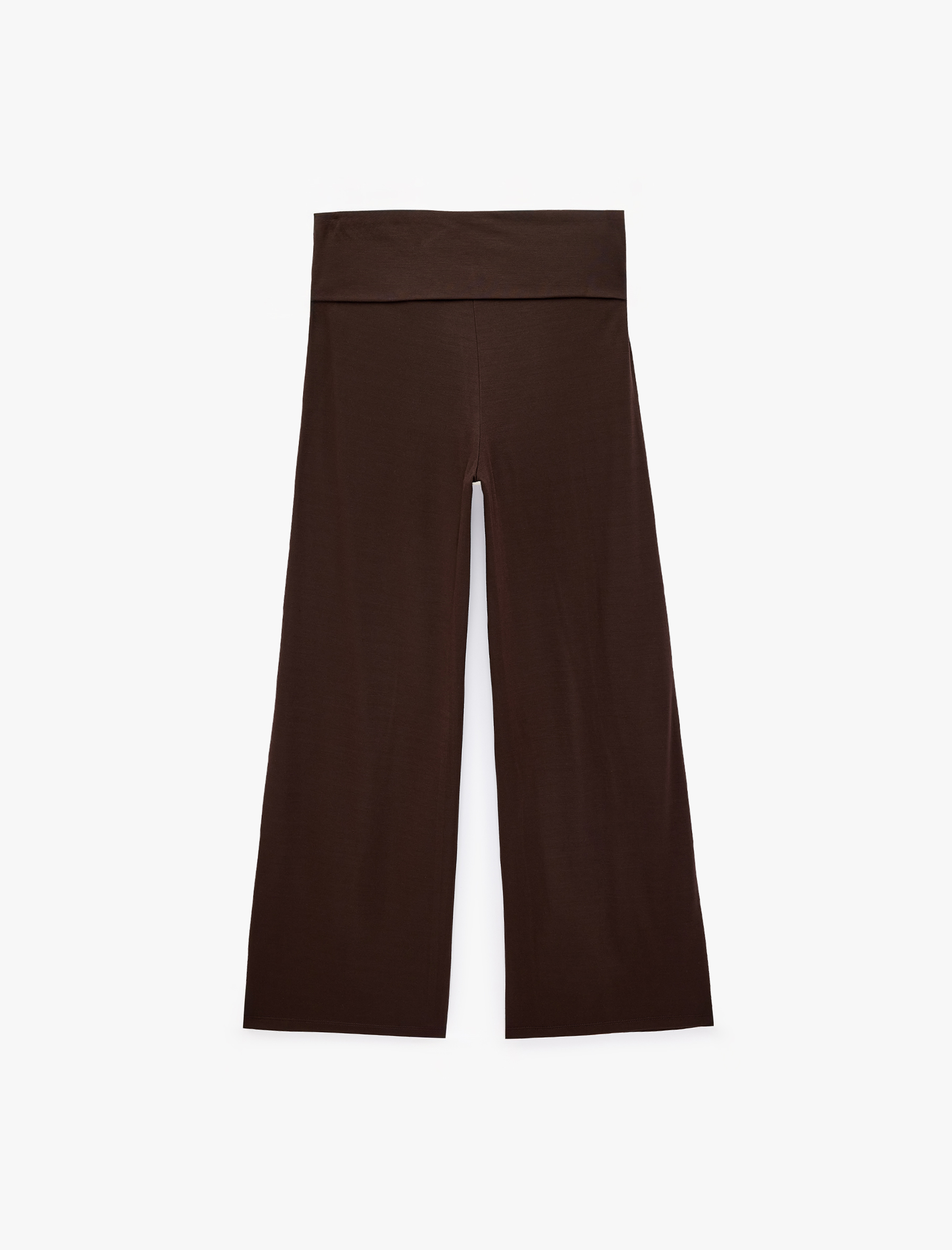   Normal Bel Modal Kumaş Beli Bağlamalı Geniş Paça