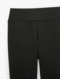 Yüksek Bel Slim Fit Beli Lastikli Spor Tayt