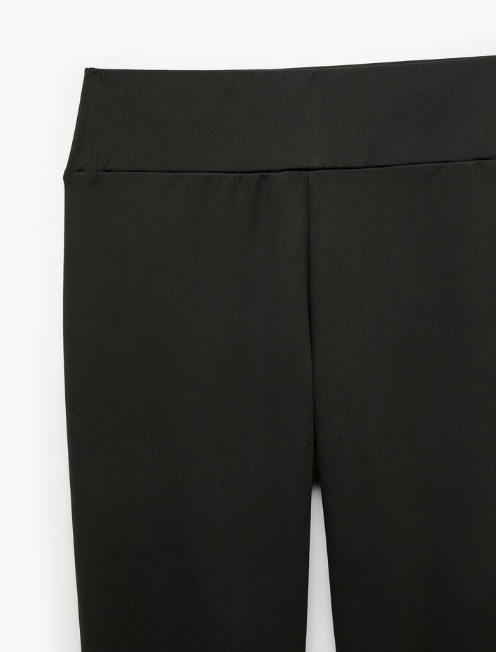  Yüksek Bel Slim Fit Beli Lastikli Spor Tayt