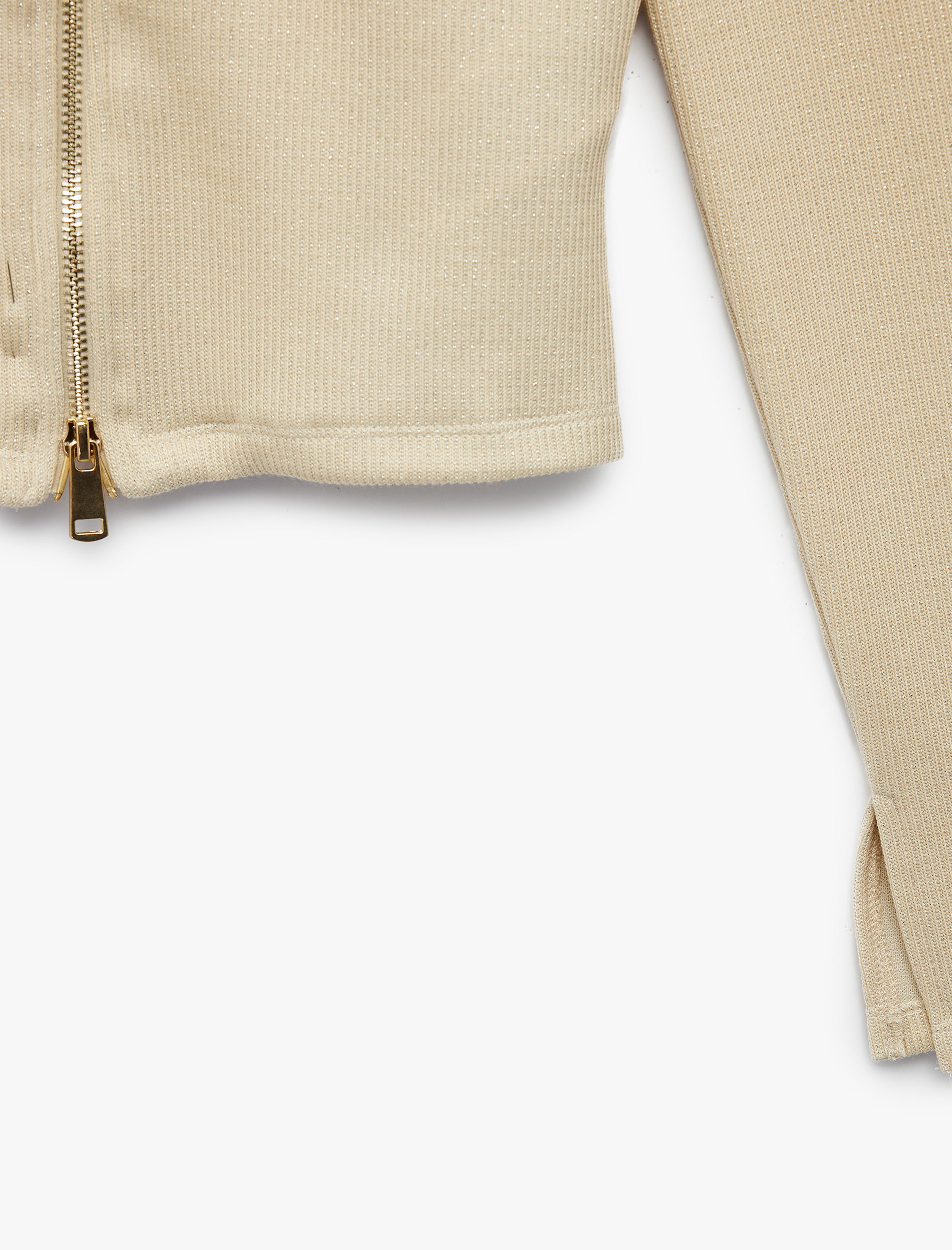   Fermuarlı Slim Fit Uzun Kollu Kaşkorse Polo Yaka Tişört