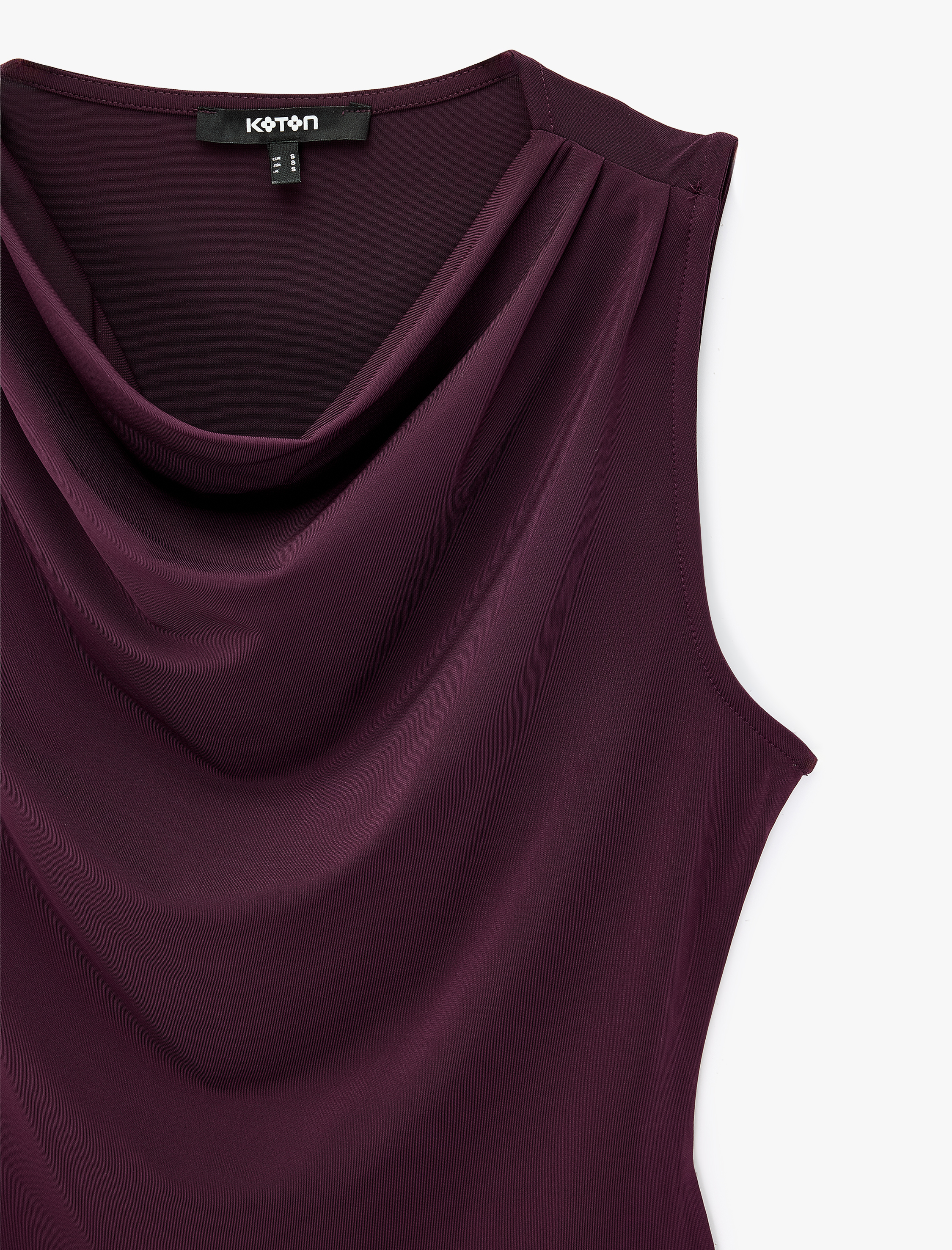   Slim Fit Kolsuz Drapeli Degaje Yaka Atlet