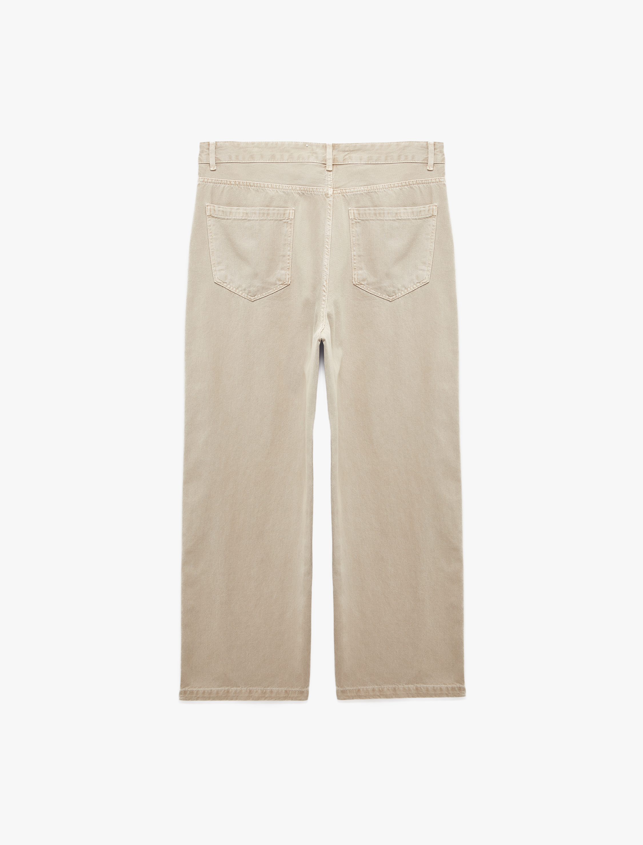   Normal Bel Cepli Rahat Kalıp Pamuklu Super Baggy Jean Pantolon