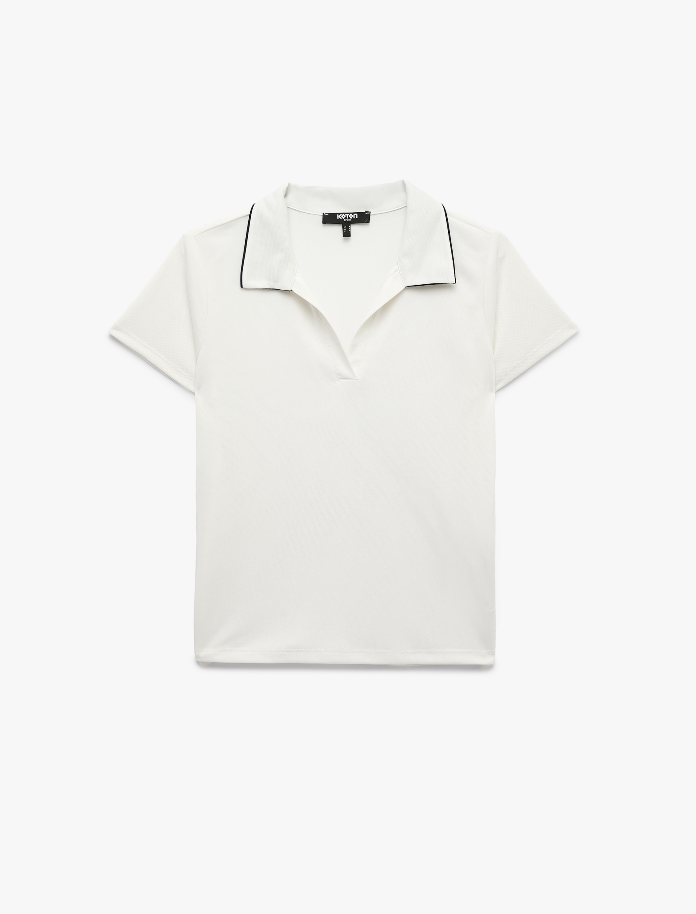   Slim Fit Kısa Kollu Kontrast Biye Detaylı Polo Yaka Spor Tişört