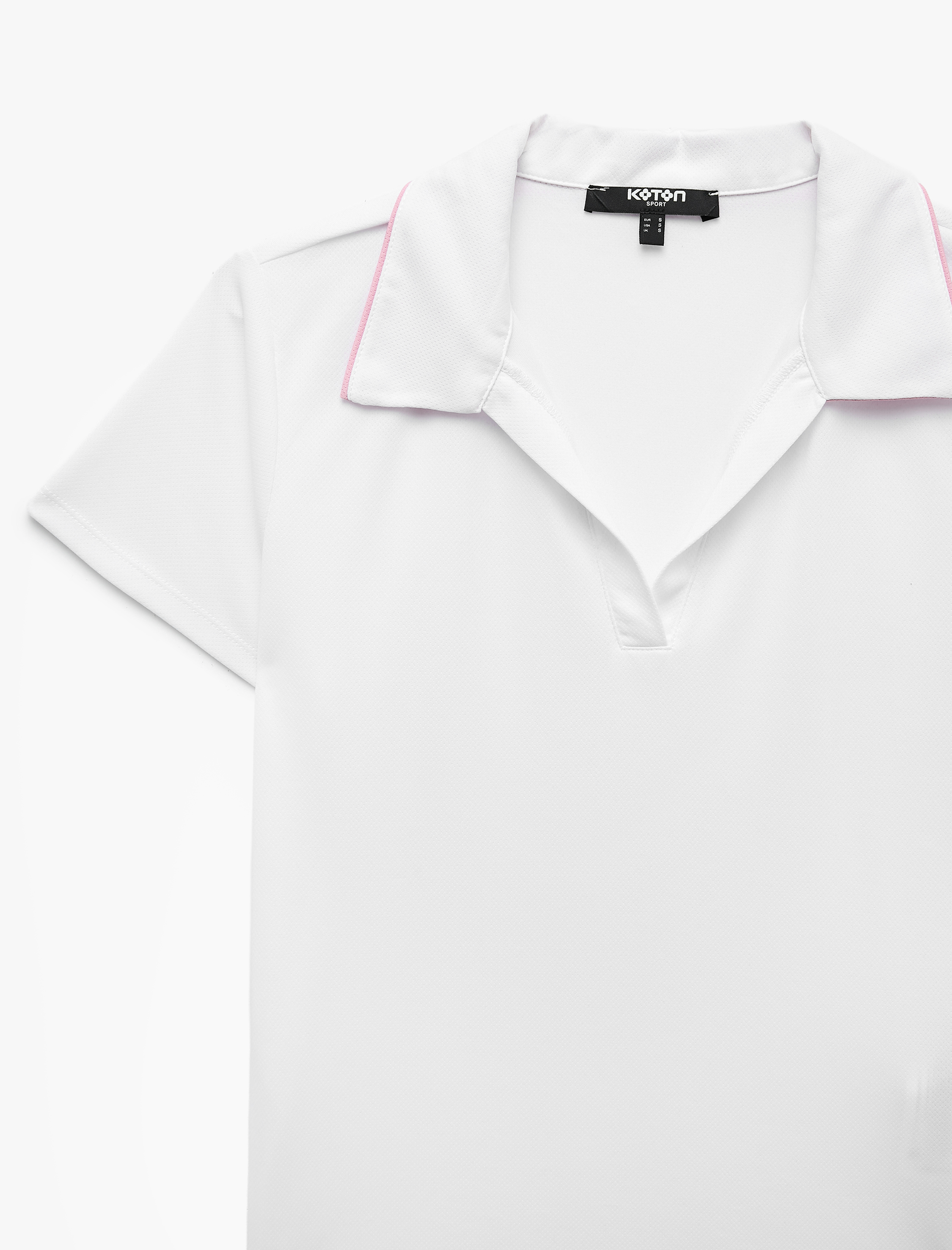   Slim Fit Kısa Kollu Kontrast Biye Detaylı Polo Yaka Spor Tişört