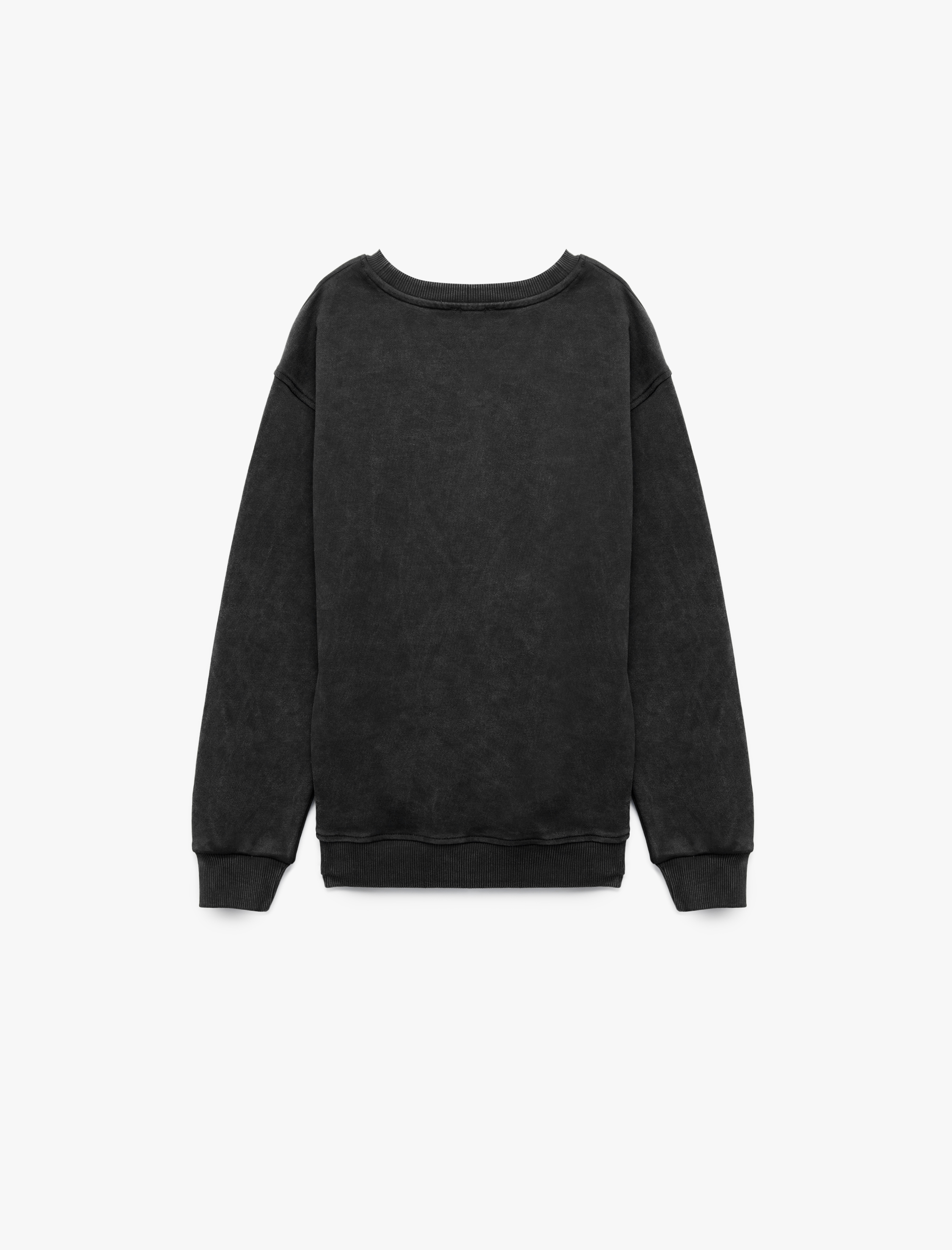  Erkek Çocuk Baskılı Bisiklet Yaka Uzun Kollu Pamuklu Sweatshirt