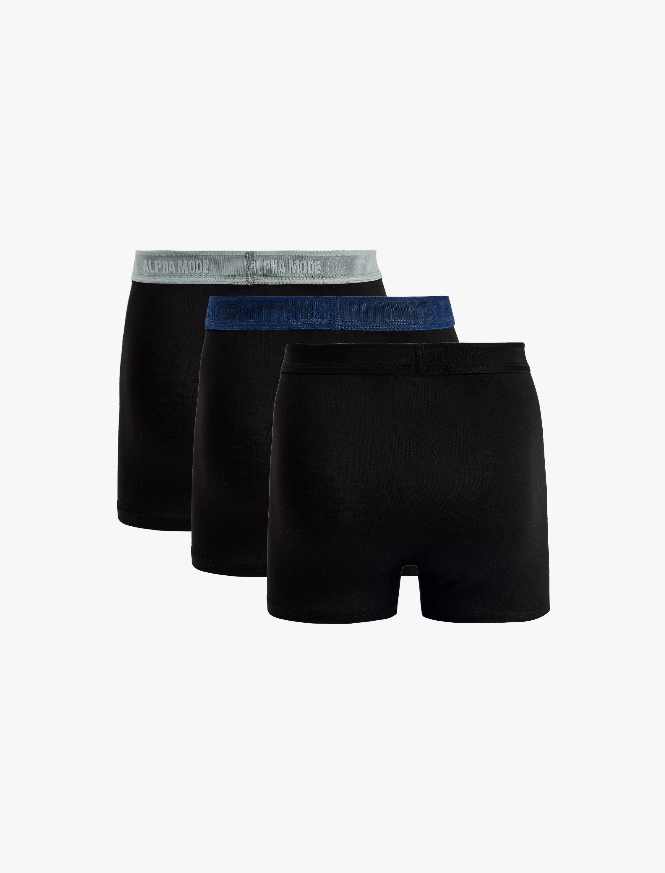   Pamuklu Beli Baskı Detaylı 3’lü Boxer Seti