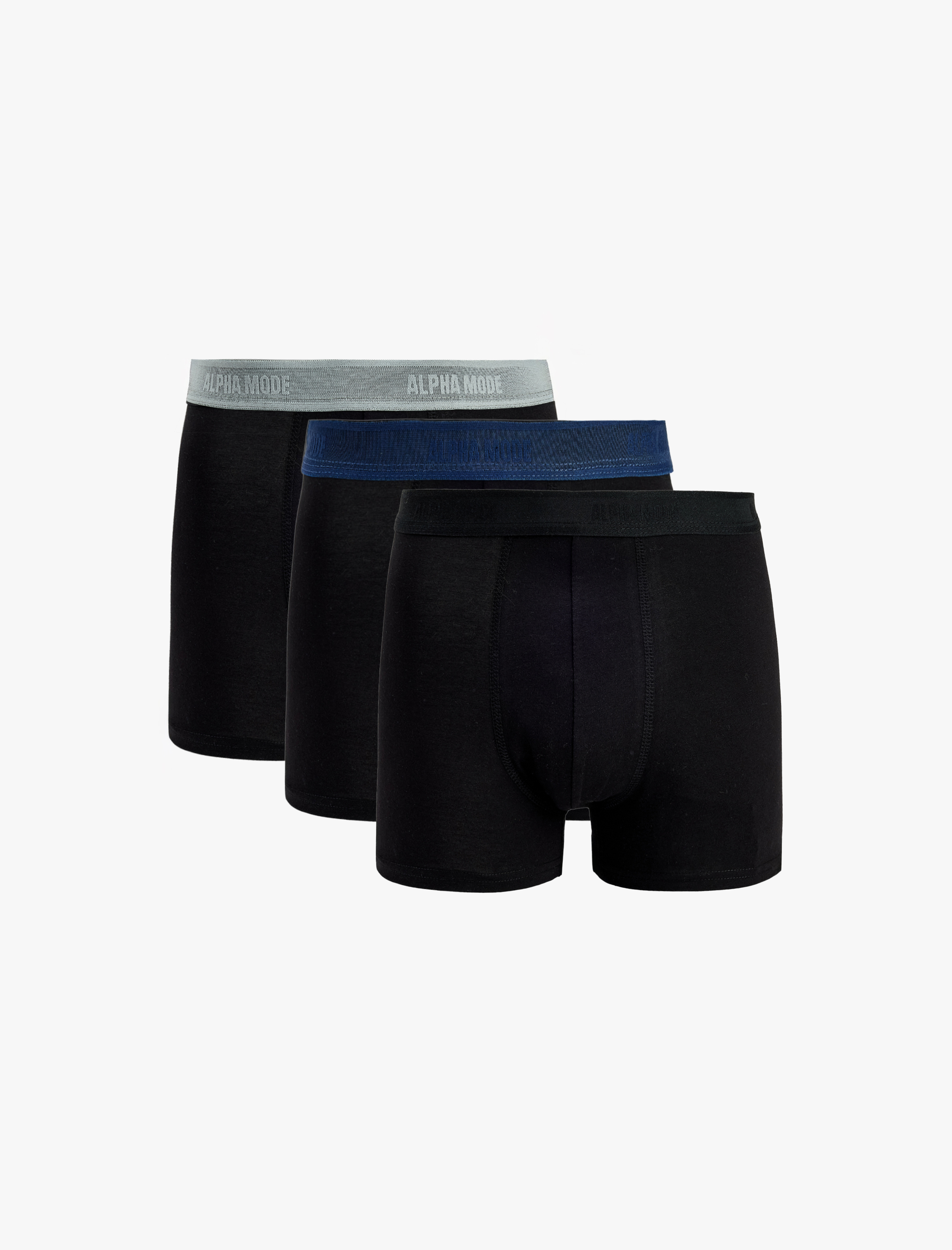   Pamuklu Beli Baskı Detaylı 3’lü Boxer Seti