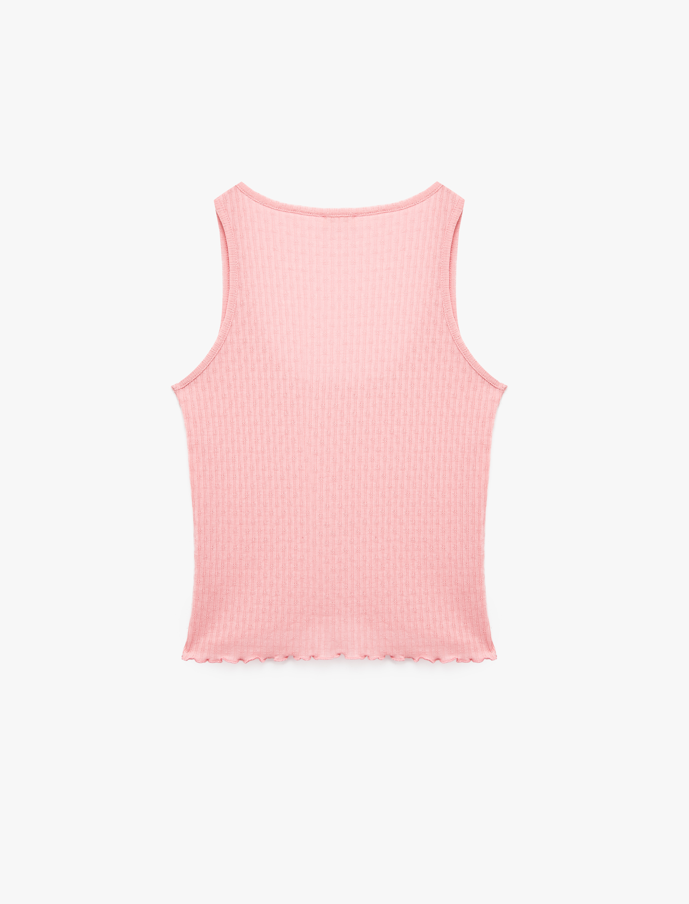   U Yaka Kolsuz Fitilli Atlet Pijama Üstü